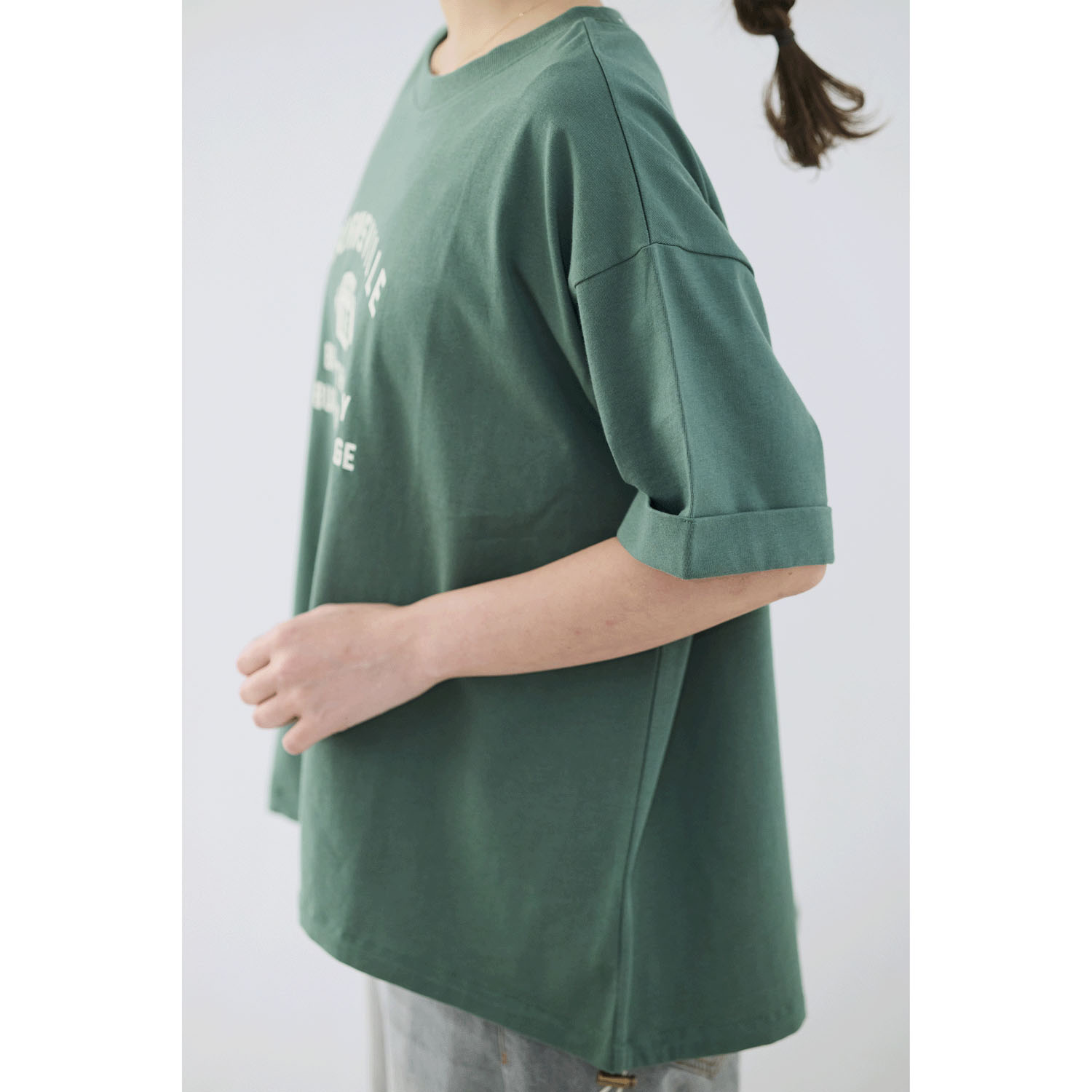 cloudnine ノンノ カレッジロゴ半袖カットソー - 画像13