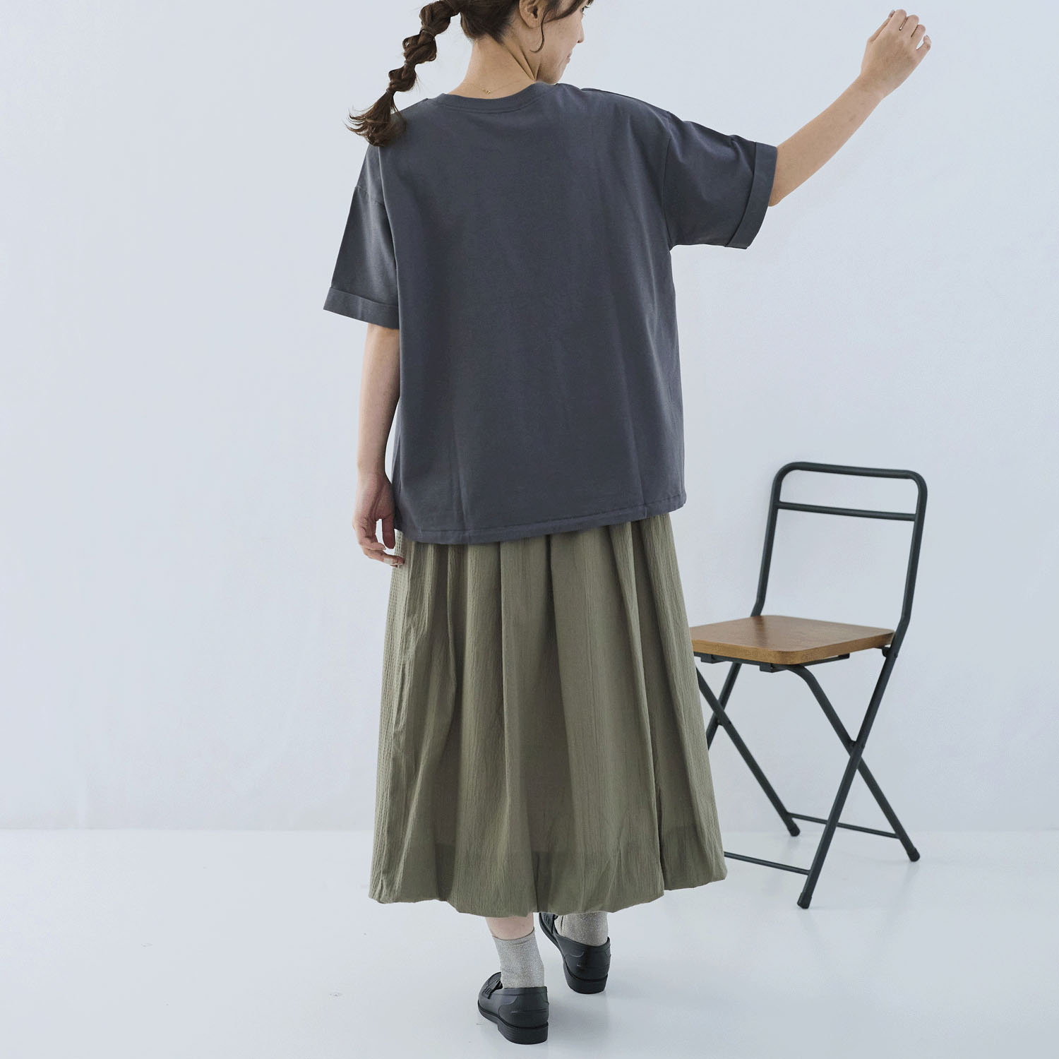 cloudnine ノンノ カレッジロゴ半袖カットソー - 画像4