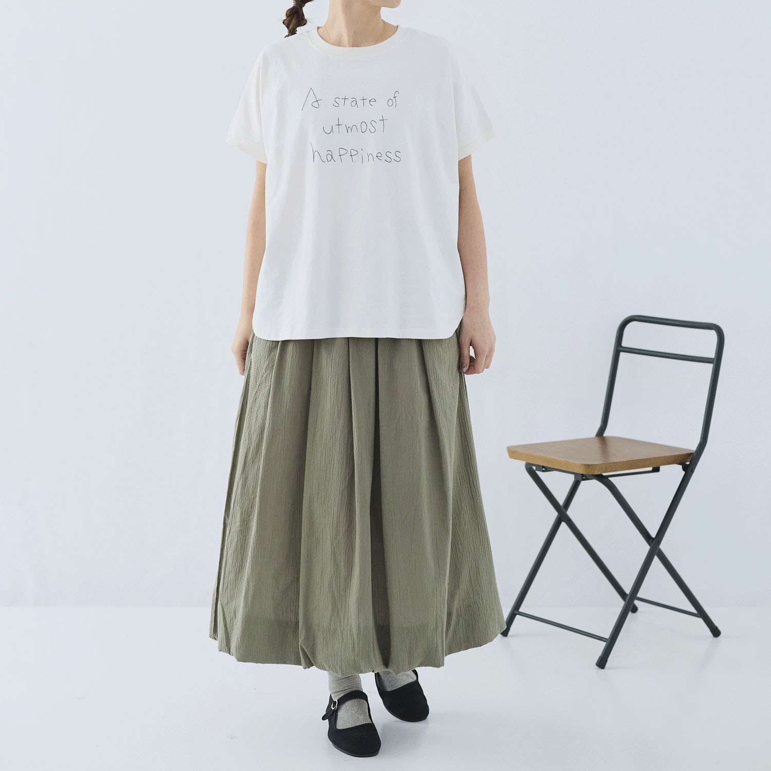 cloudnine ノンノ ロゴ刺繍フレンチスリーブカットソー - 画像2