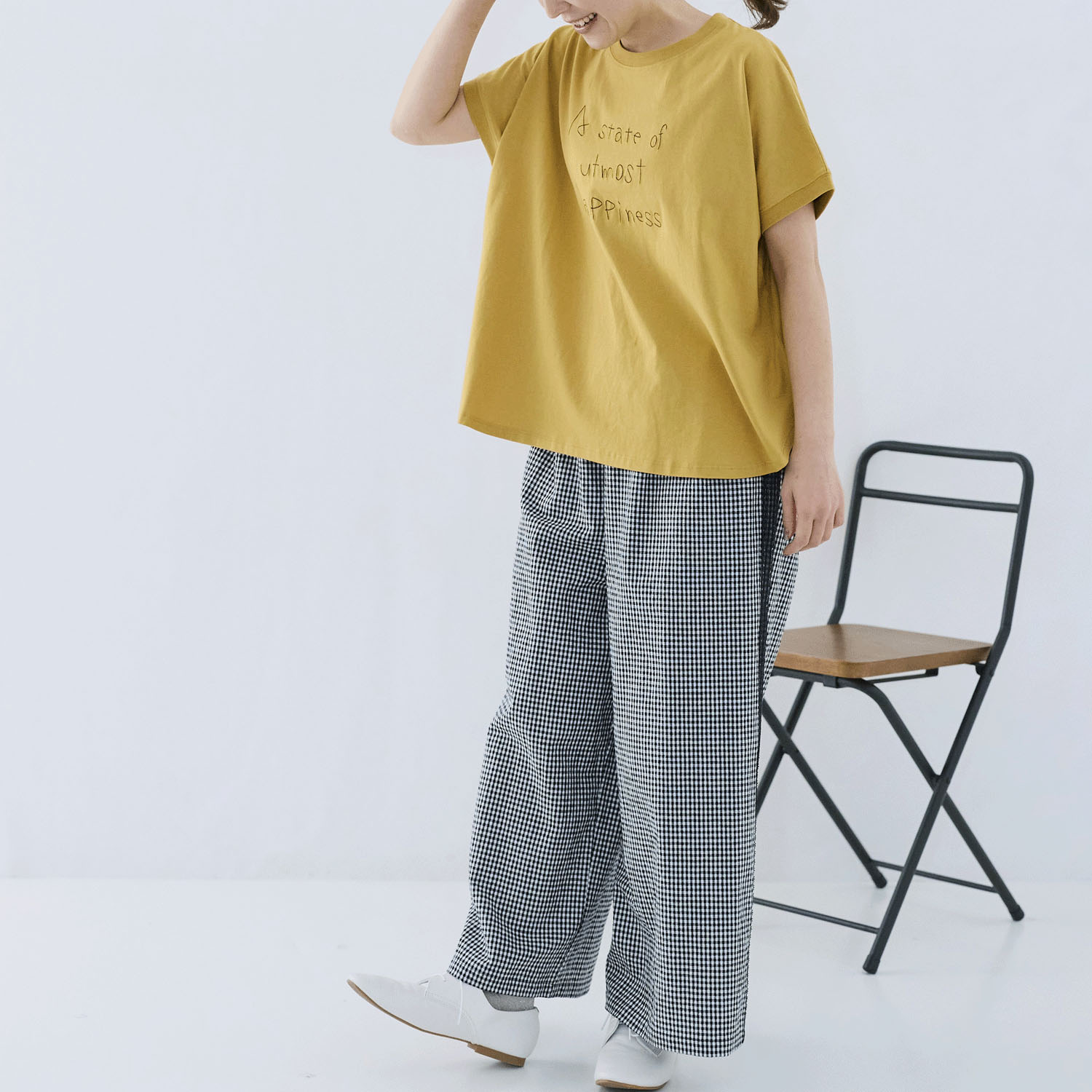 cloudnine ノンノ ロゴ刺繍フレンチスリーブカットソー - 画像13