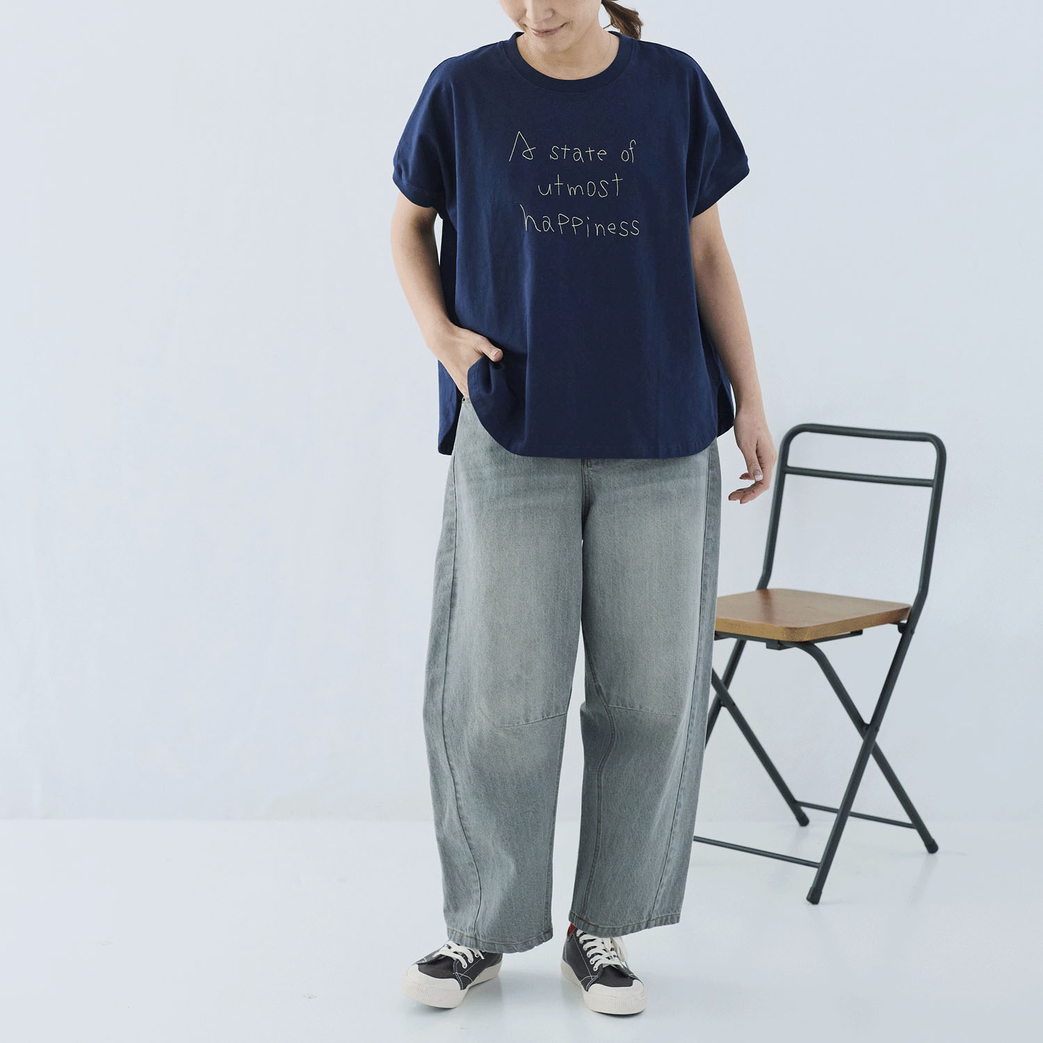 cloudnine ノンノ ロゴ刺繍フレンチスリーブカットソー - 画像16