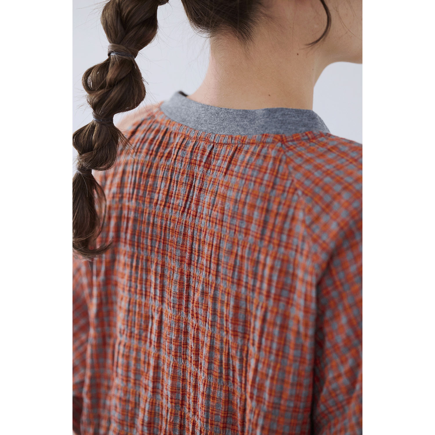 cloudnine ノンノ  チェック柄プルオーバーブラウス - 画像12