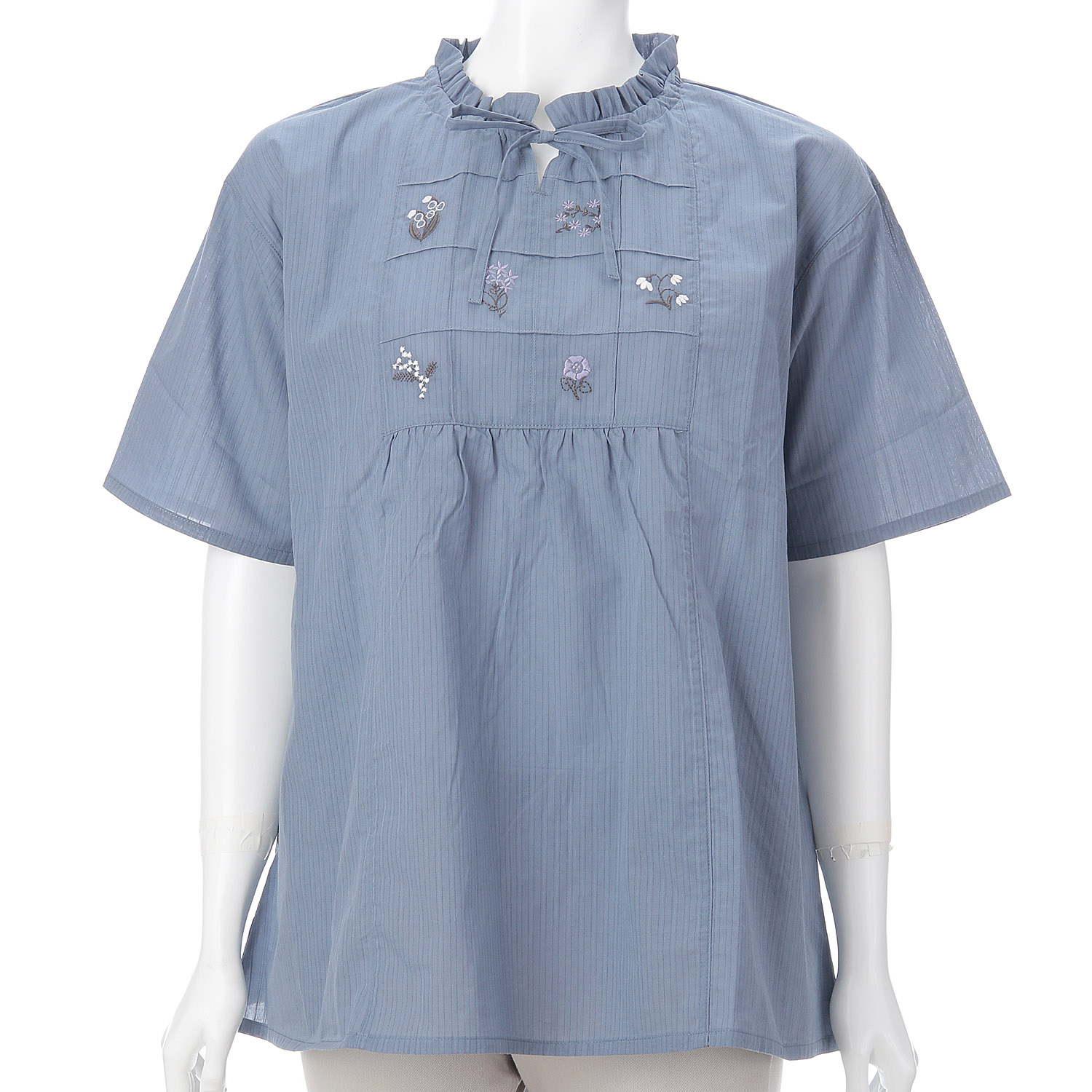 cloudnine ノンノ 花刺繍ネックフリルチュニック - 画像22