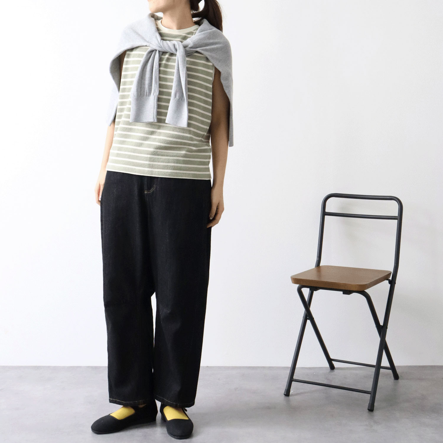 cloudnine ノンノ 10分丈テーパードデニムパンツ - 画像12