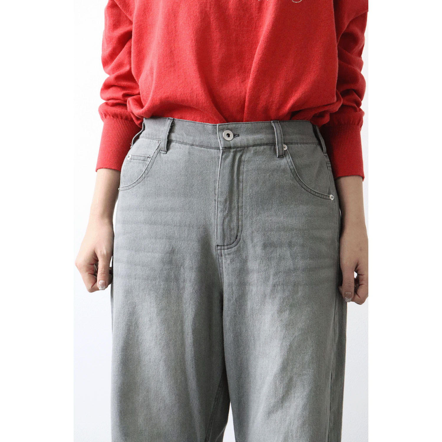 cloudnine ノンノ 10分丈テーパードデニムパンツ - 画像6