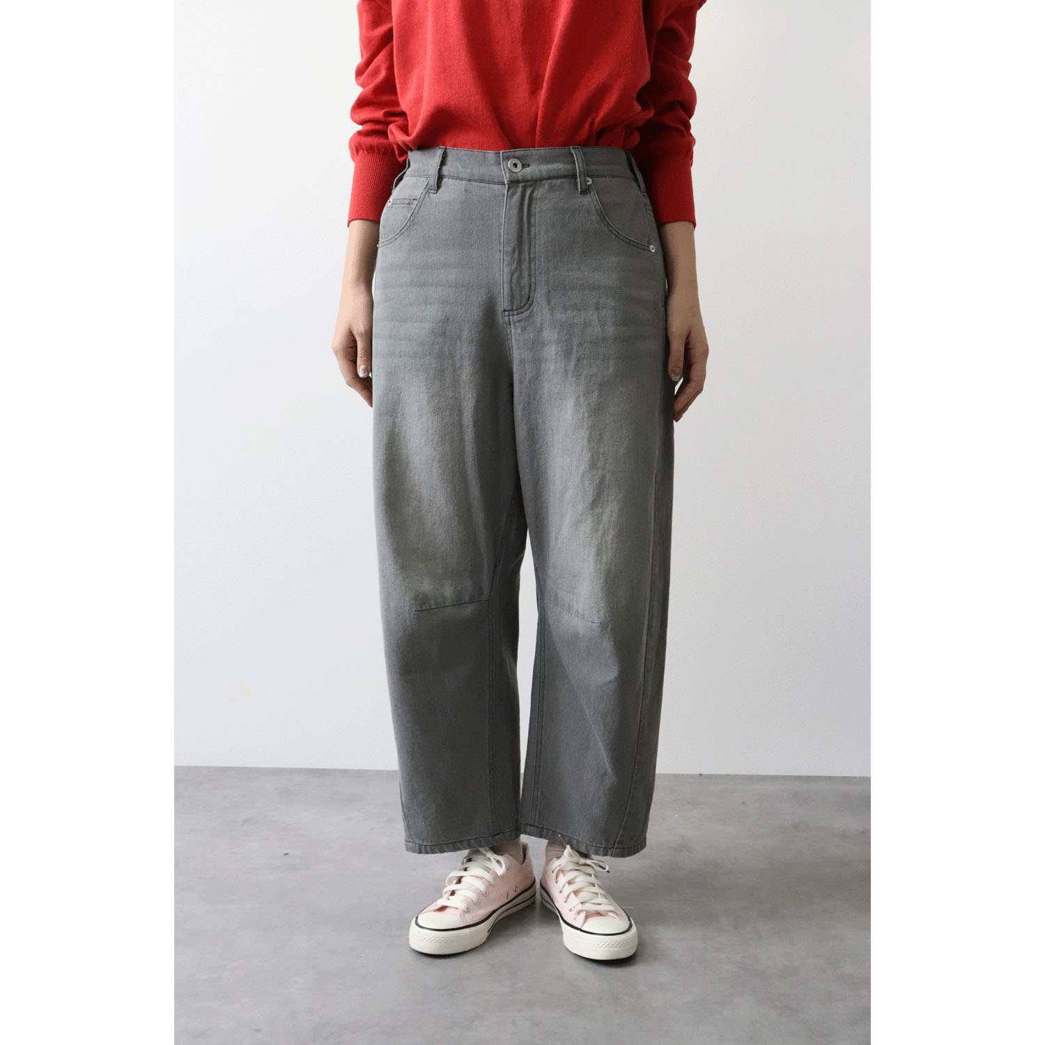 cloudnine ノンノ 10分丈テーパードデニムパンツ