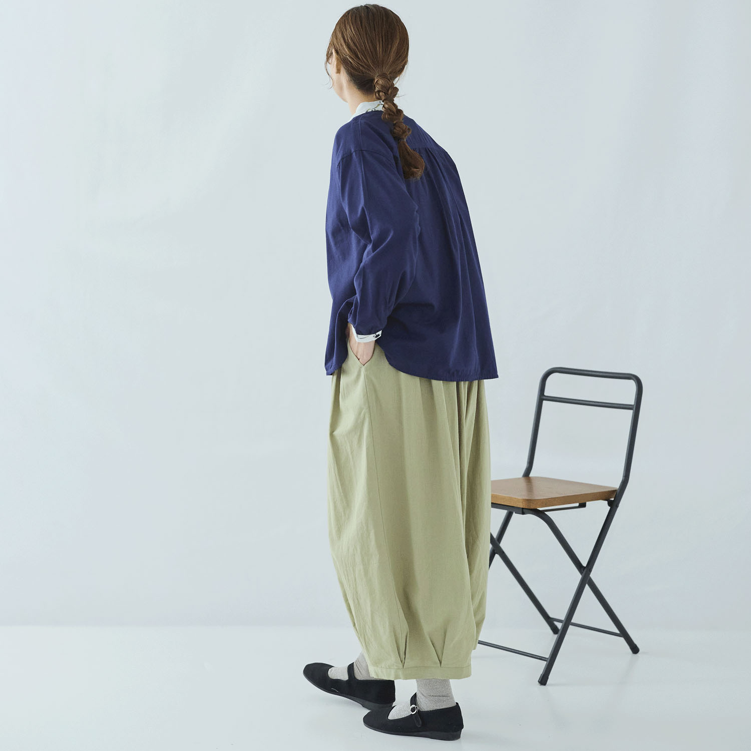 れんげ ノンノ 綿スラブバルーン和モダンパンツ - 画像12