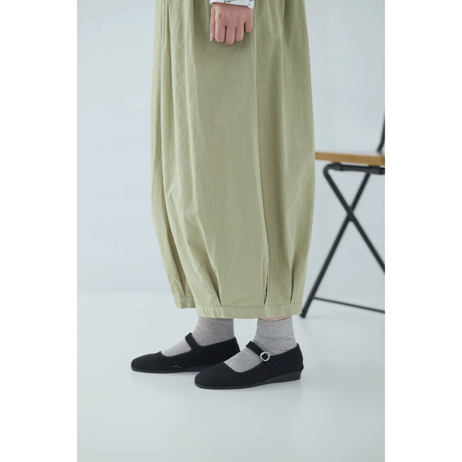 れんげ ノンノ 綿スラブバルーン和モダンパンツ - 画像10