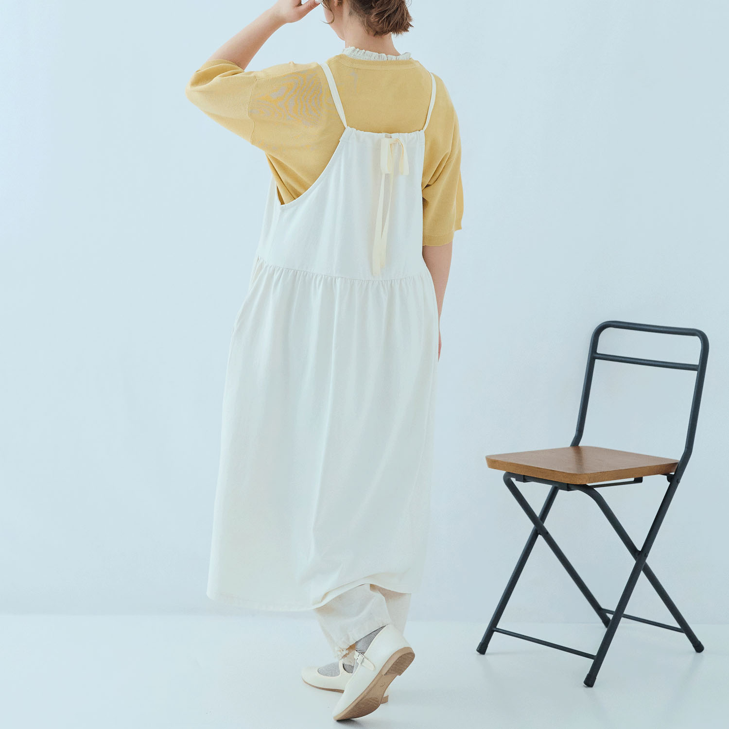 cloudnine 綿天竺 果物刺繍入りワンピースエプロン - 画像10