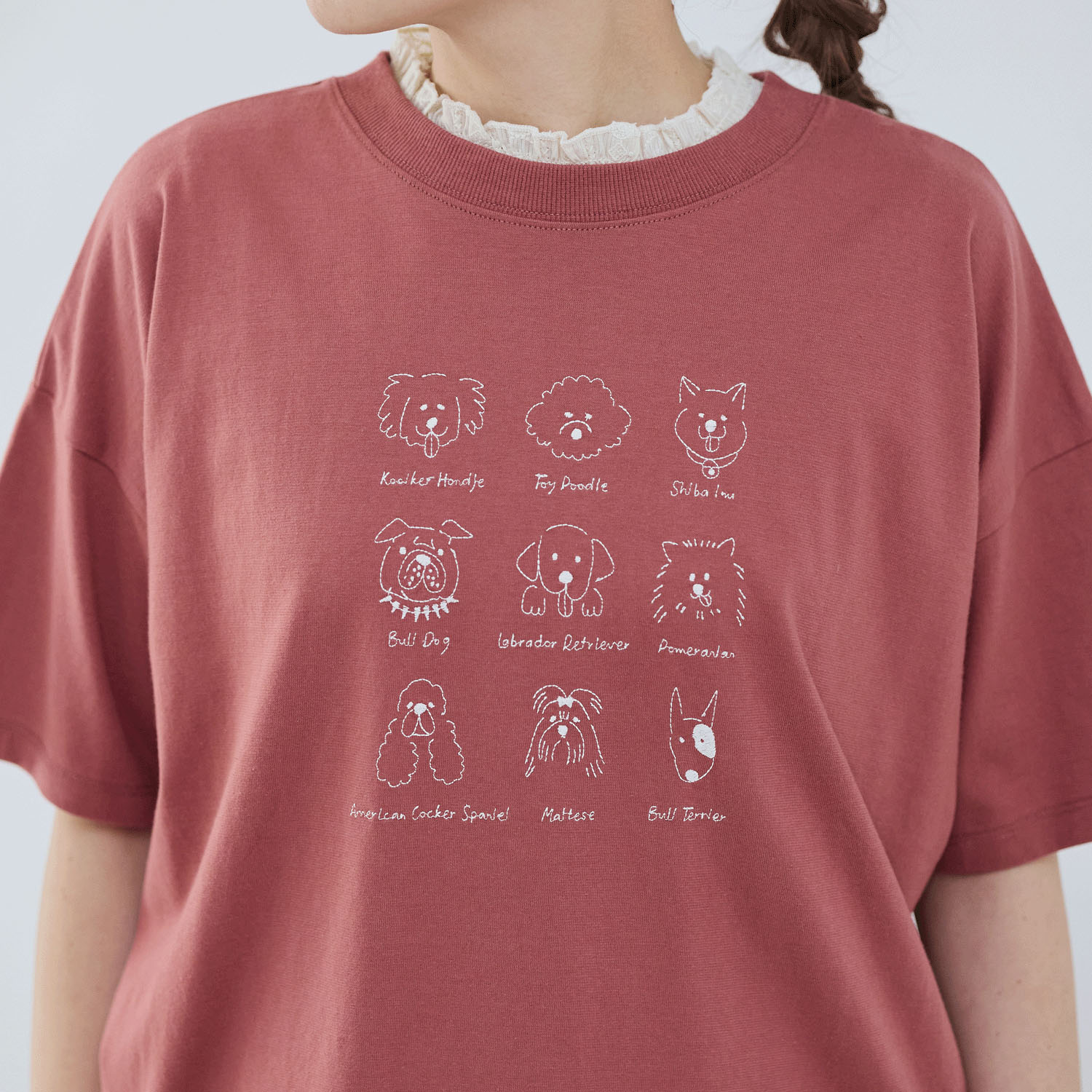 cloudnine UVカット犬刺繍入りTシャツ - 画像15