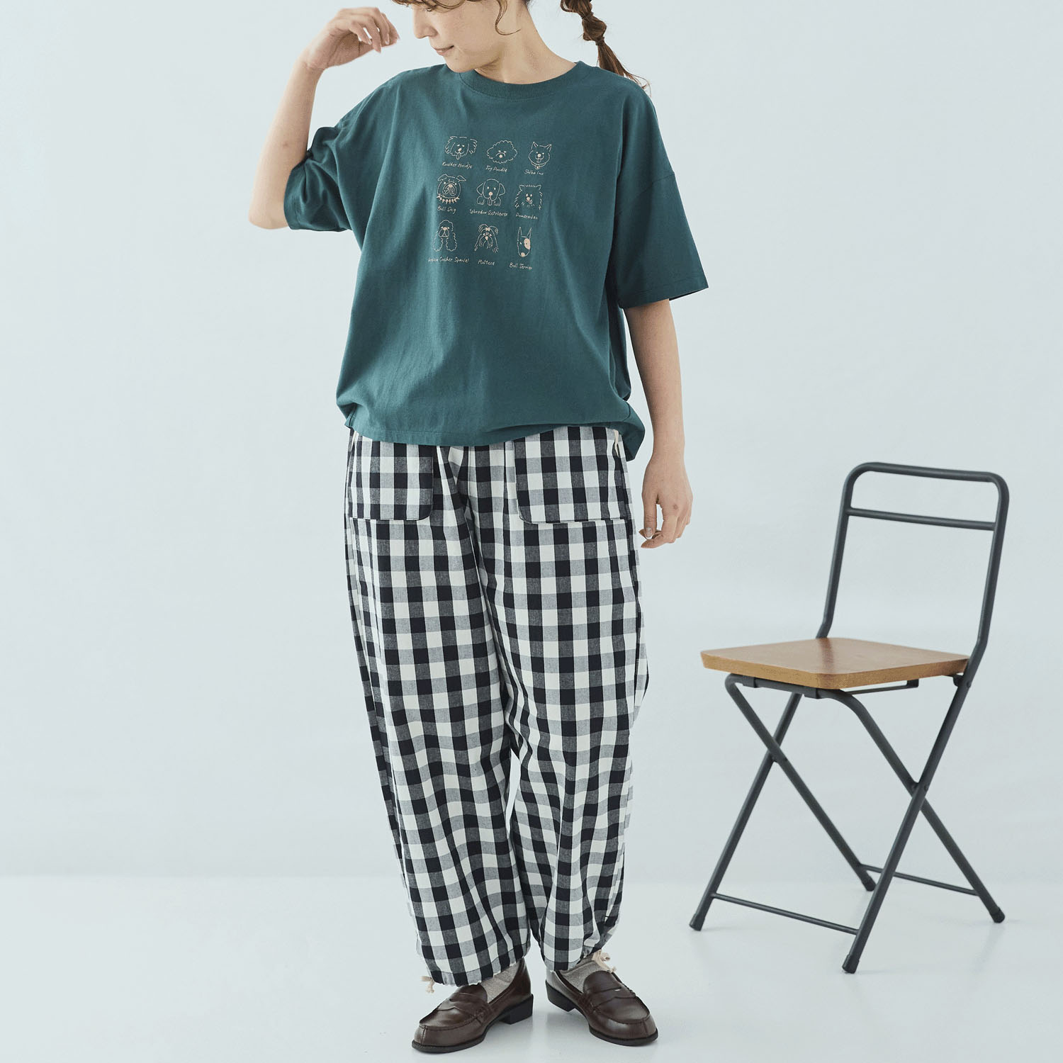 cloudnine UVカット犬刺繍入りTシャツ - 画像18