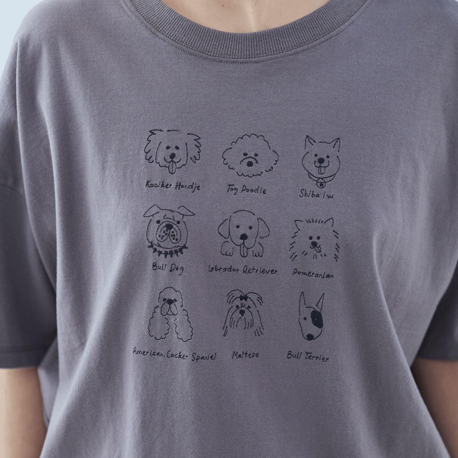 cloudnine UVカット犬刺繍入りTシャツ - 画像3