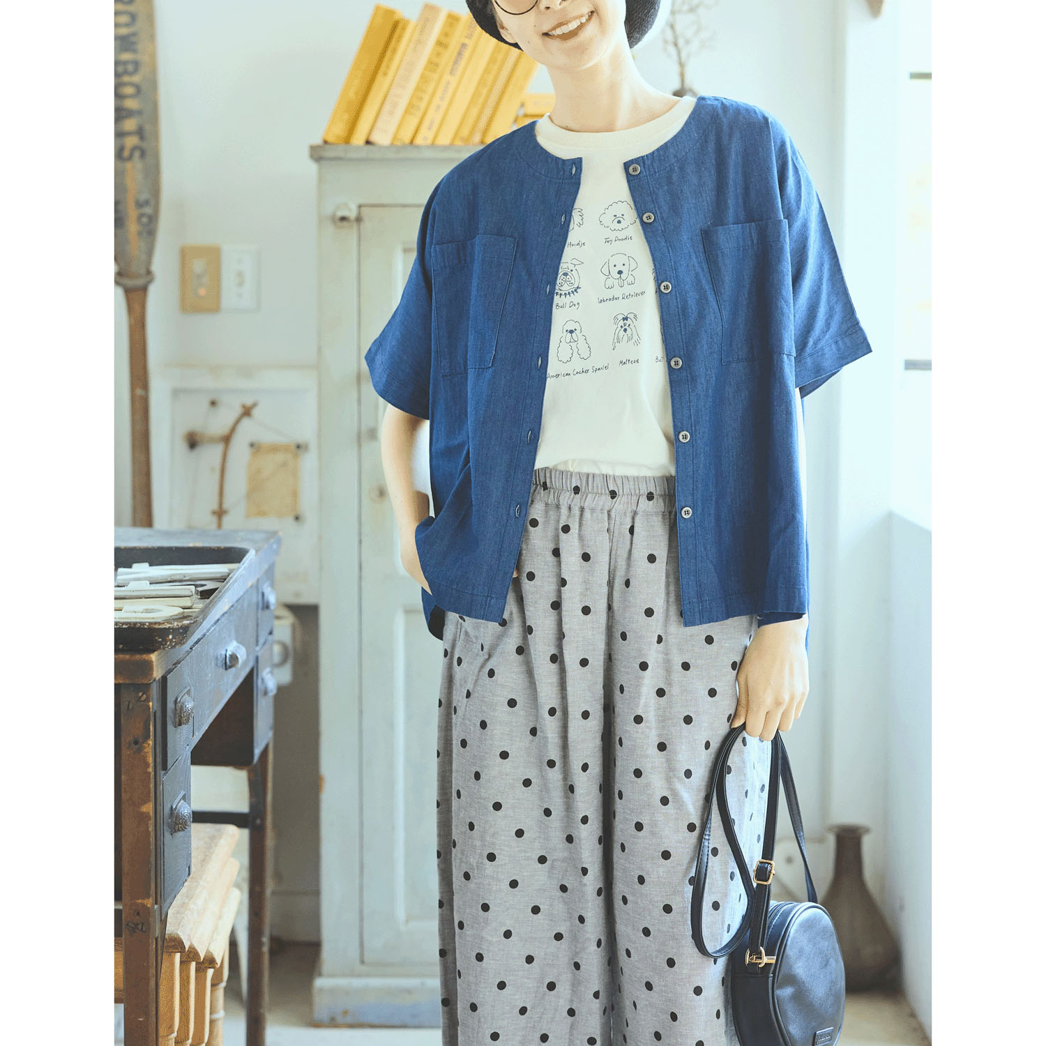 cloudnine UVカット犬刺繍入りTシャツ - 画像6