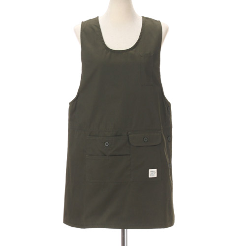 【数量限定】cloudnine サイドボタン定番無地エプロン - 画像3