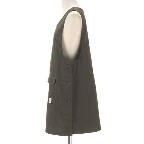 【数量限定】cloudnine サイドボタン定番無地エプロン - 画像4