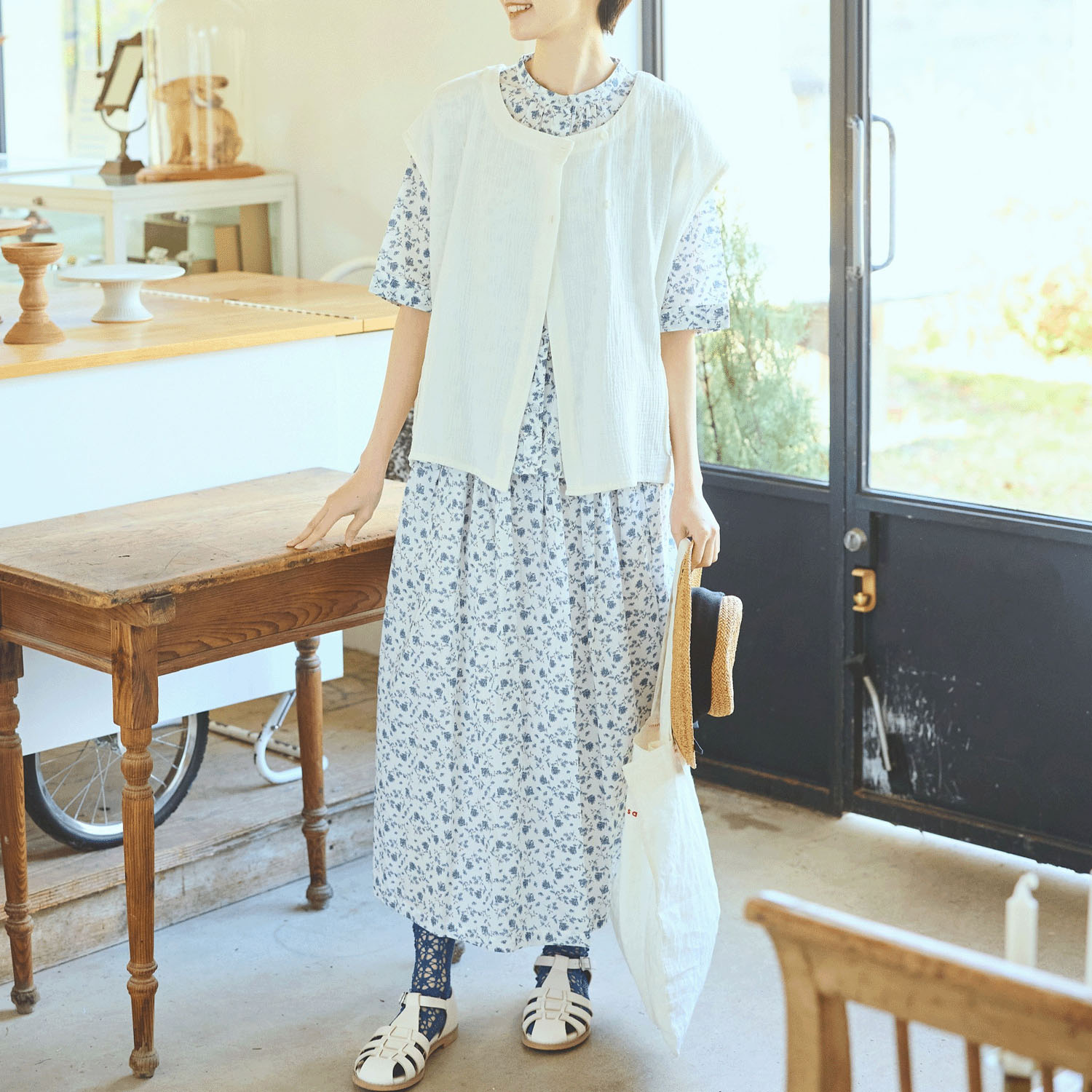 cloudnine 60キャンブリック花柄pt．ブラウス - 画像5