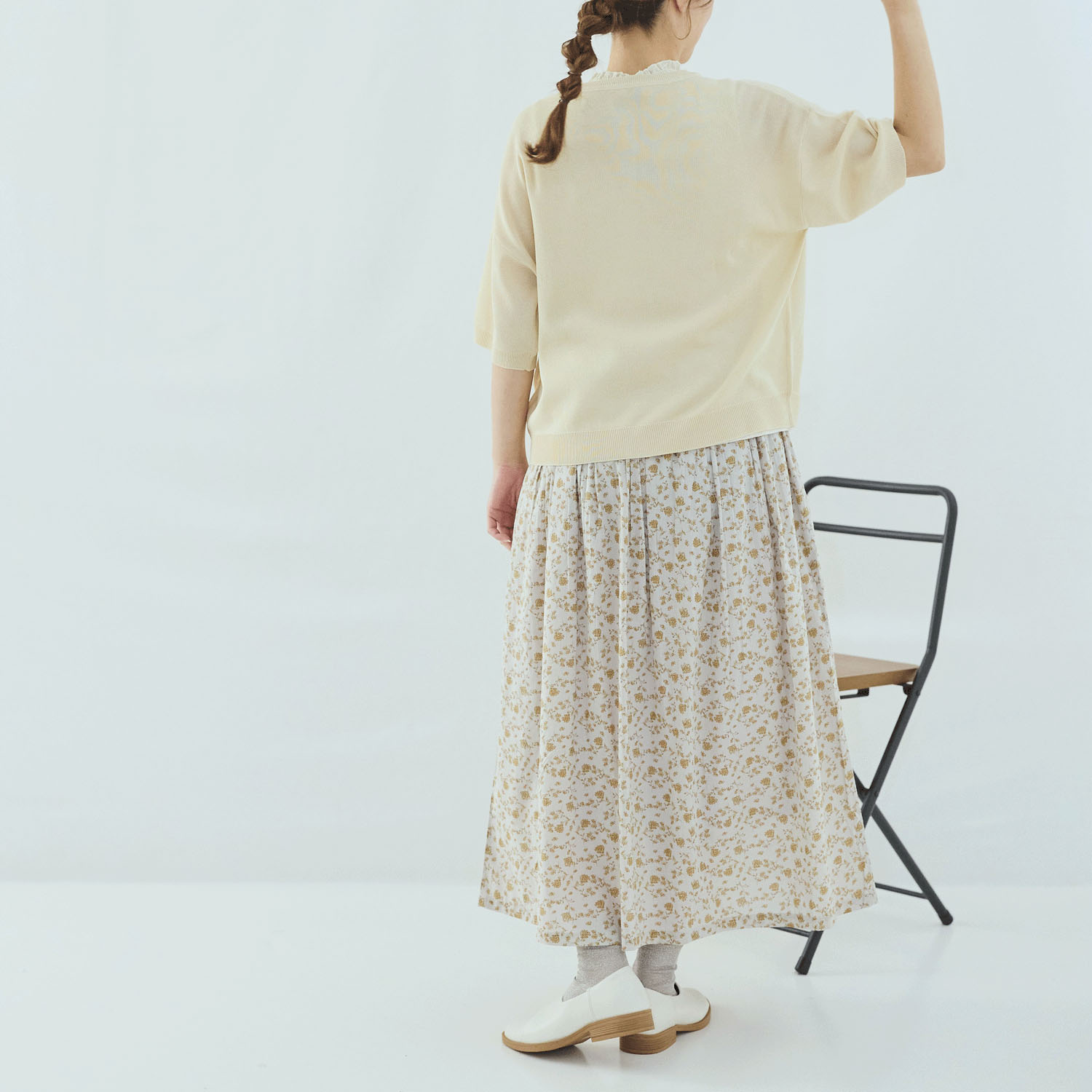 cloudnine  花刺繍入りニットカーディガン - 画像4