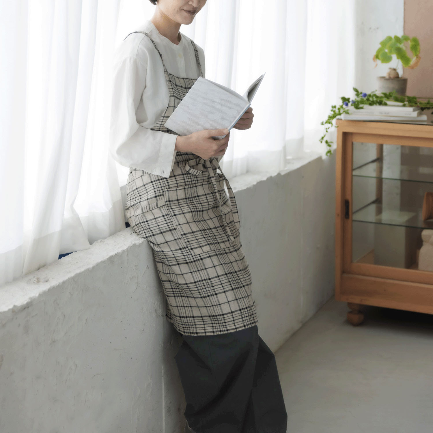 リネンラップエプロン - 画像1