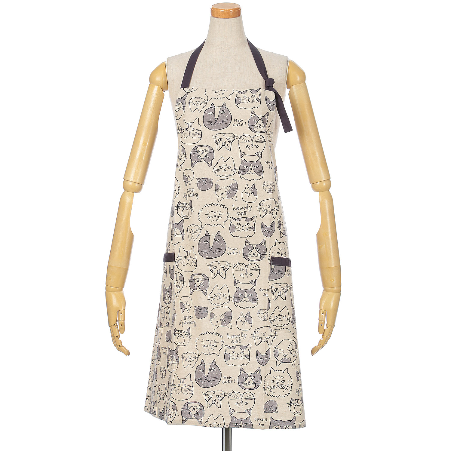ポポシ― キャットフェースエプロン - 画像2