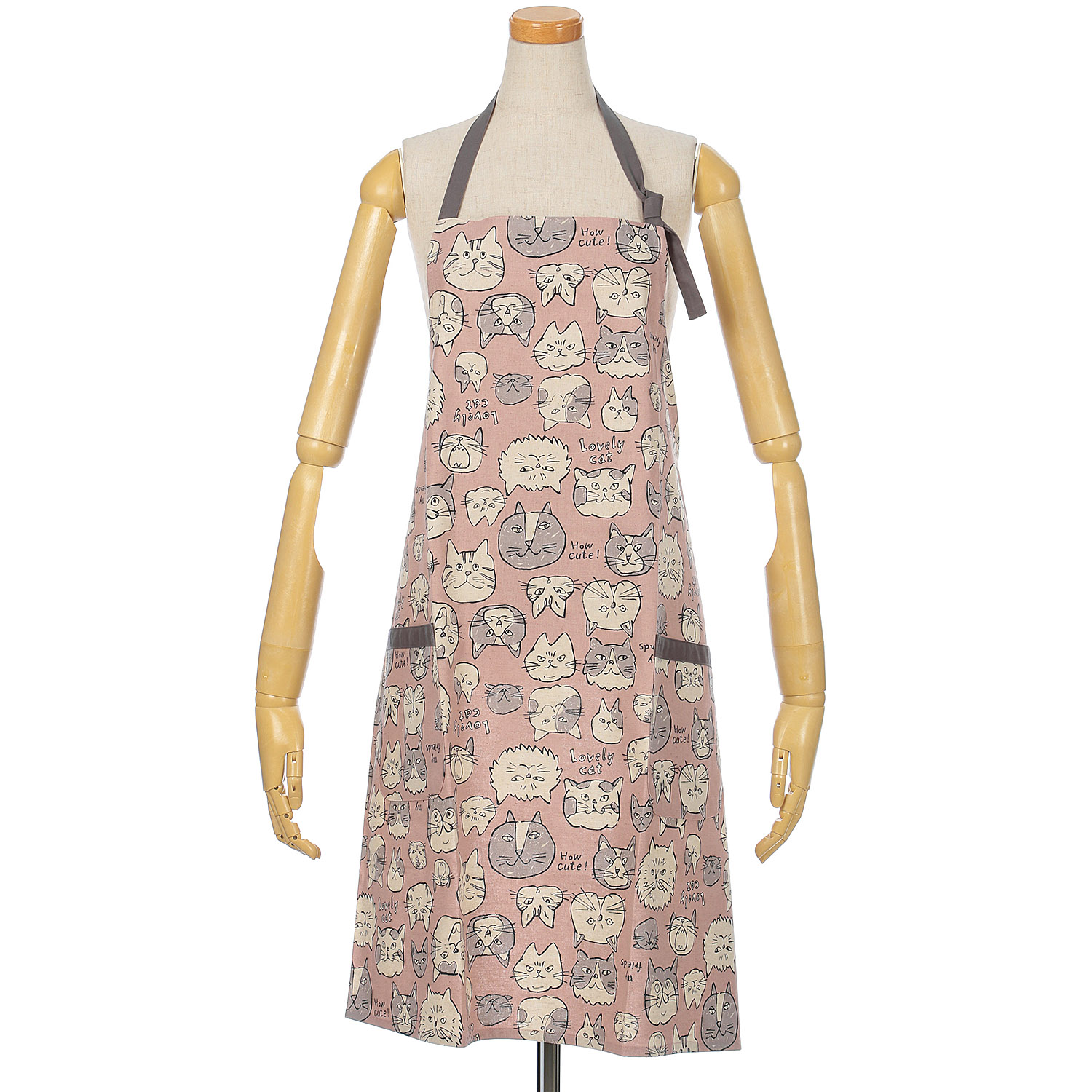 ポポシ― キャットフェースエプロン