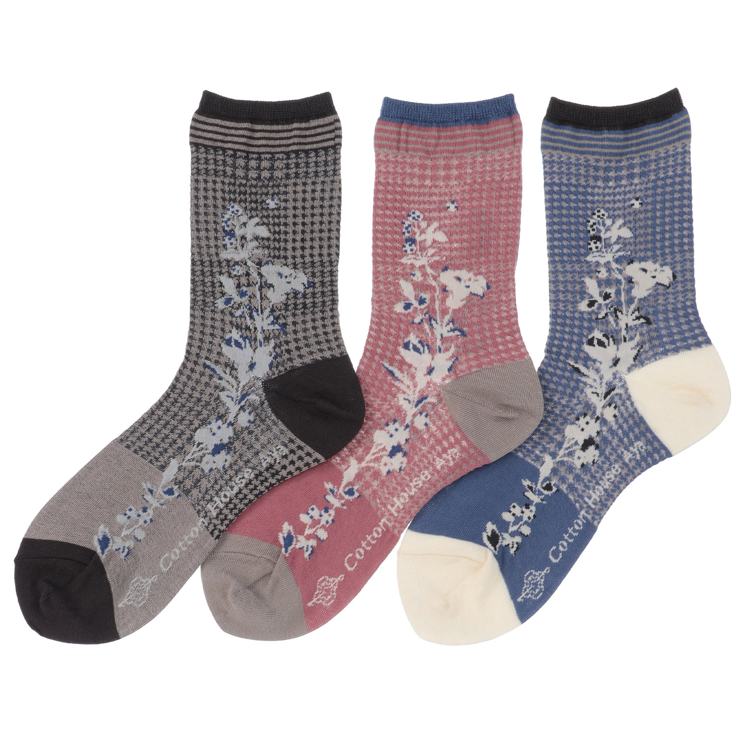 AYA ソックス・グレンチェック