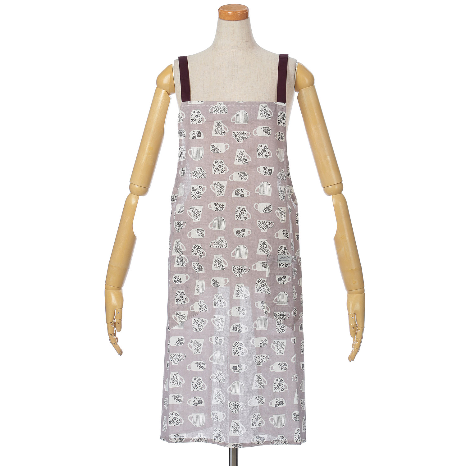 パンドール カップ柄ロングエプロン - 画像2