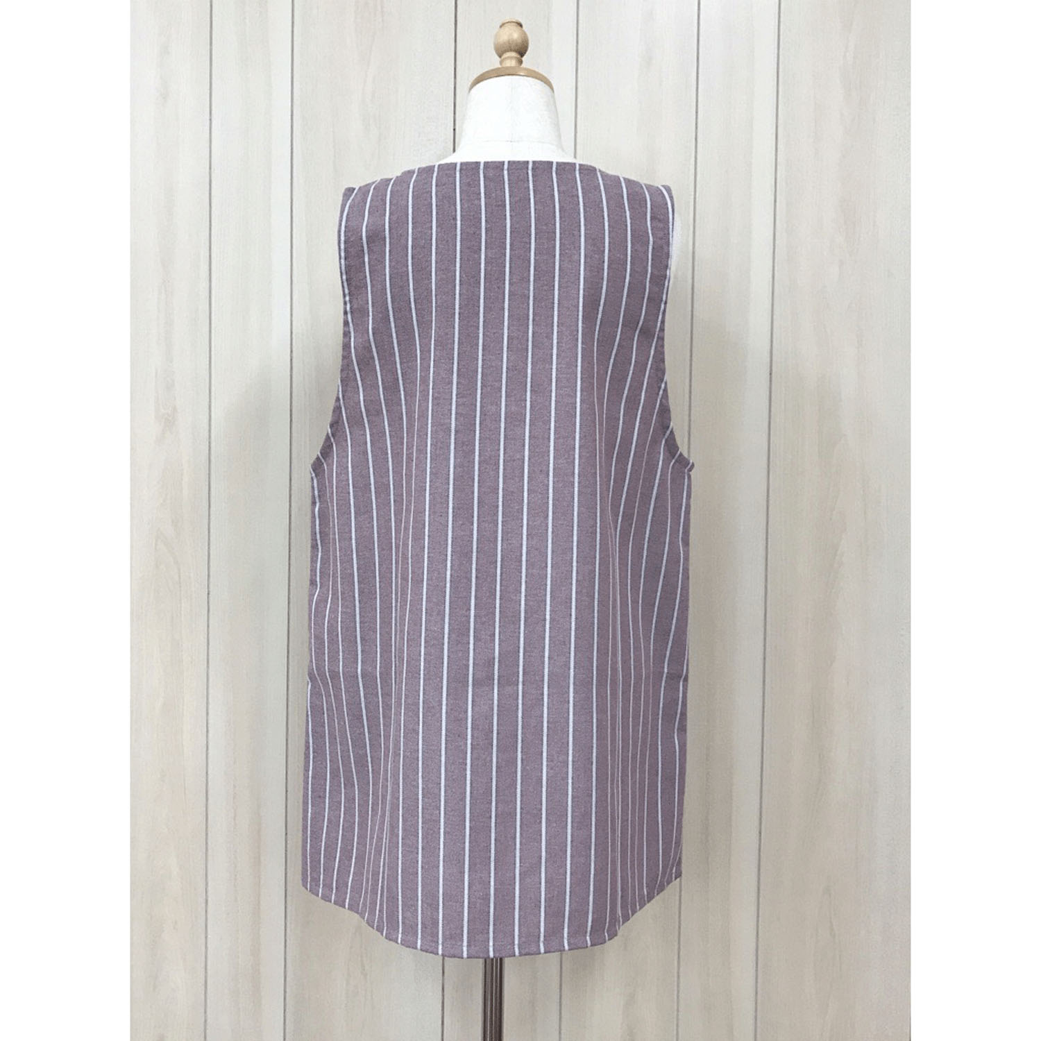 コロコロベアストライプサイド釦エプロン - 画像5