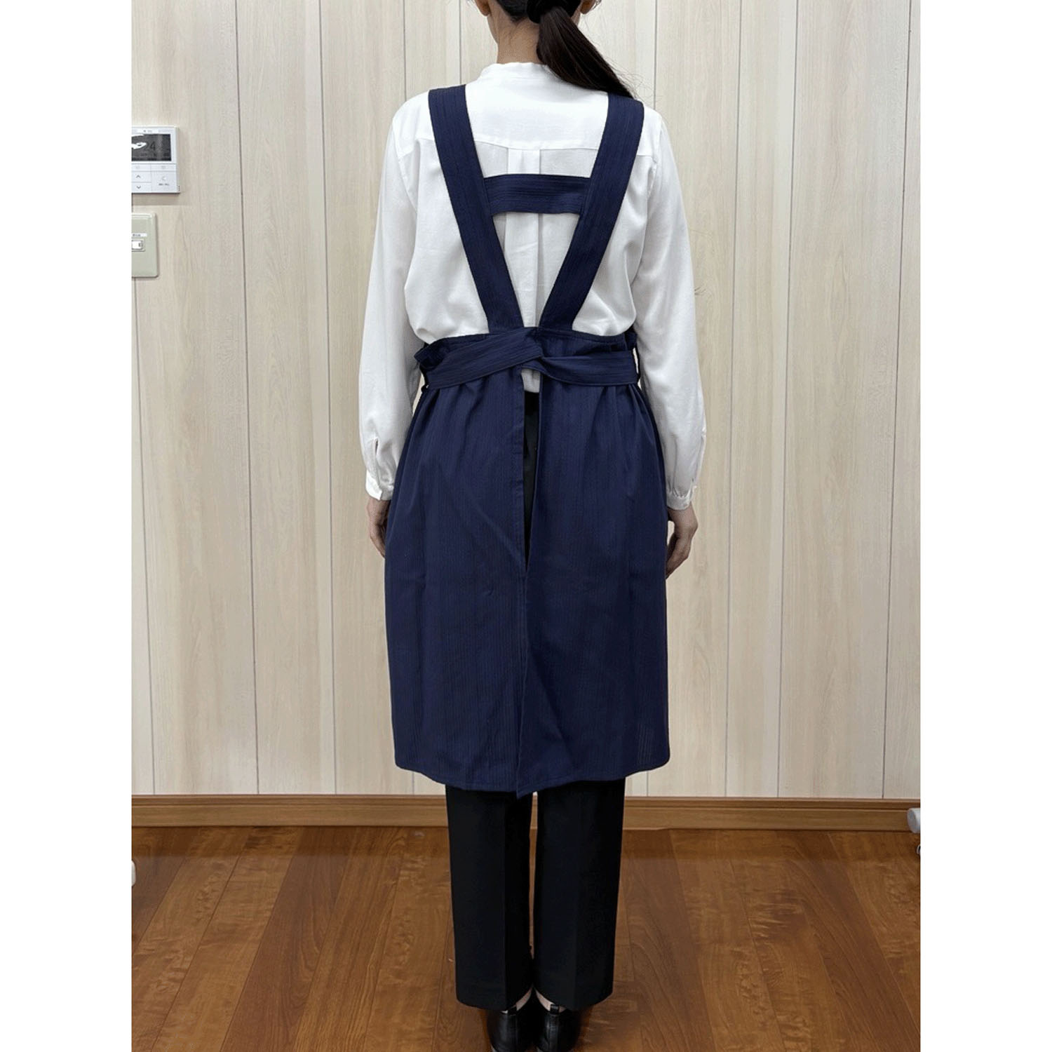 ECRU 前縛りH型エプロン - 画像6