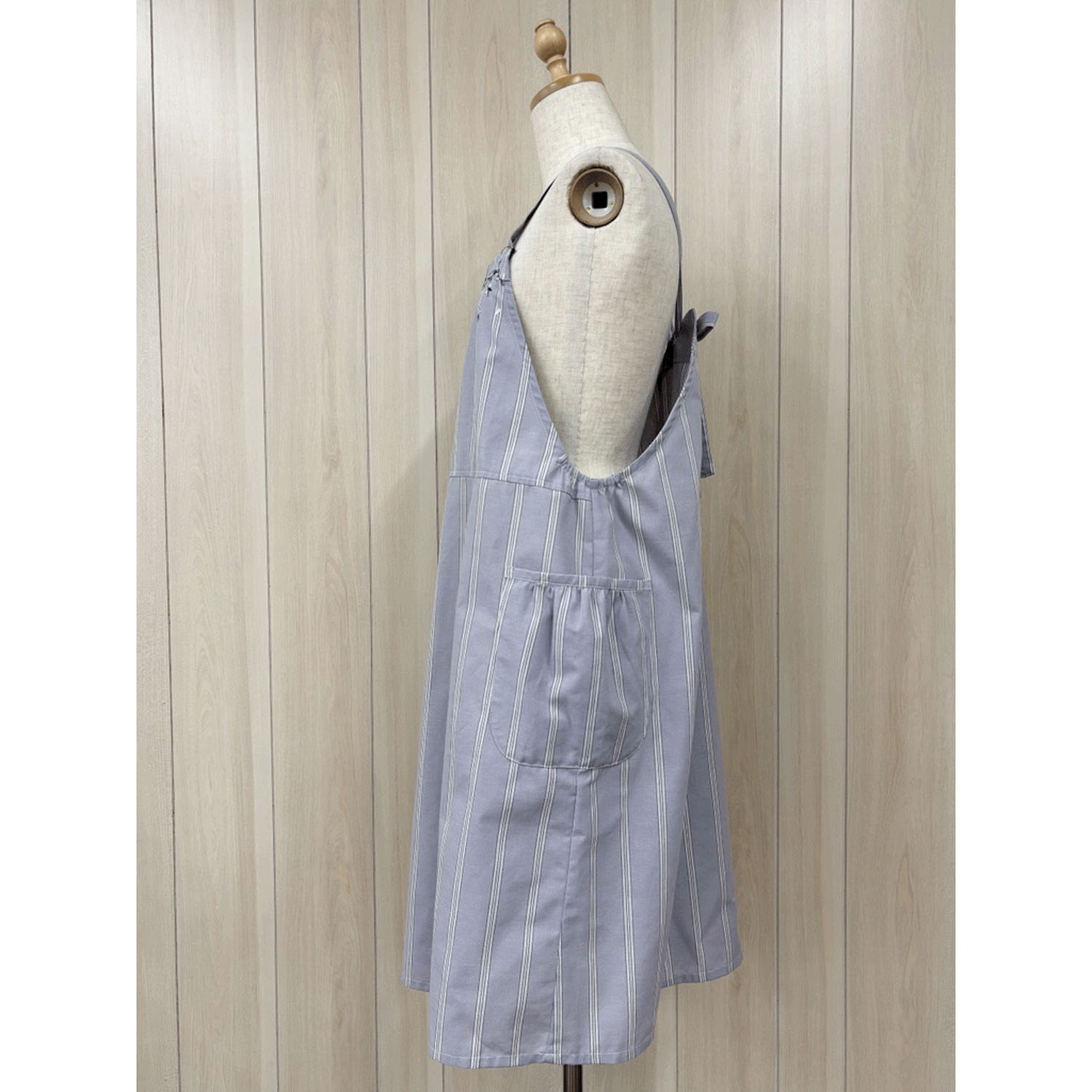 ECRU 胸元刺繍バックリボンエプロン - 画像11