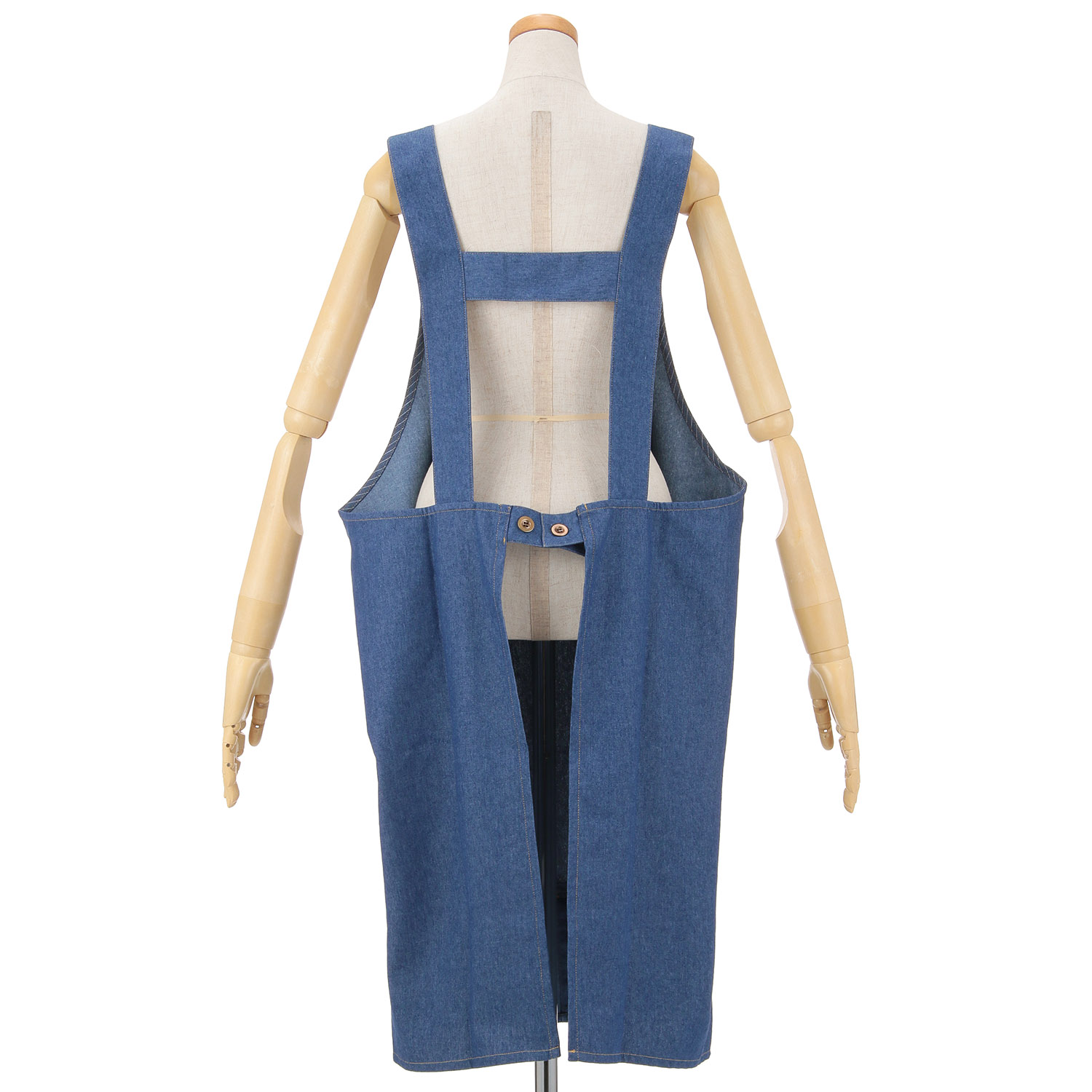 naturic デニム男女兼用エプロン - 画像2