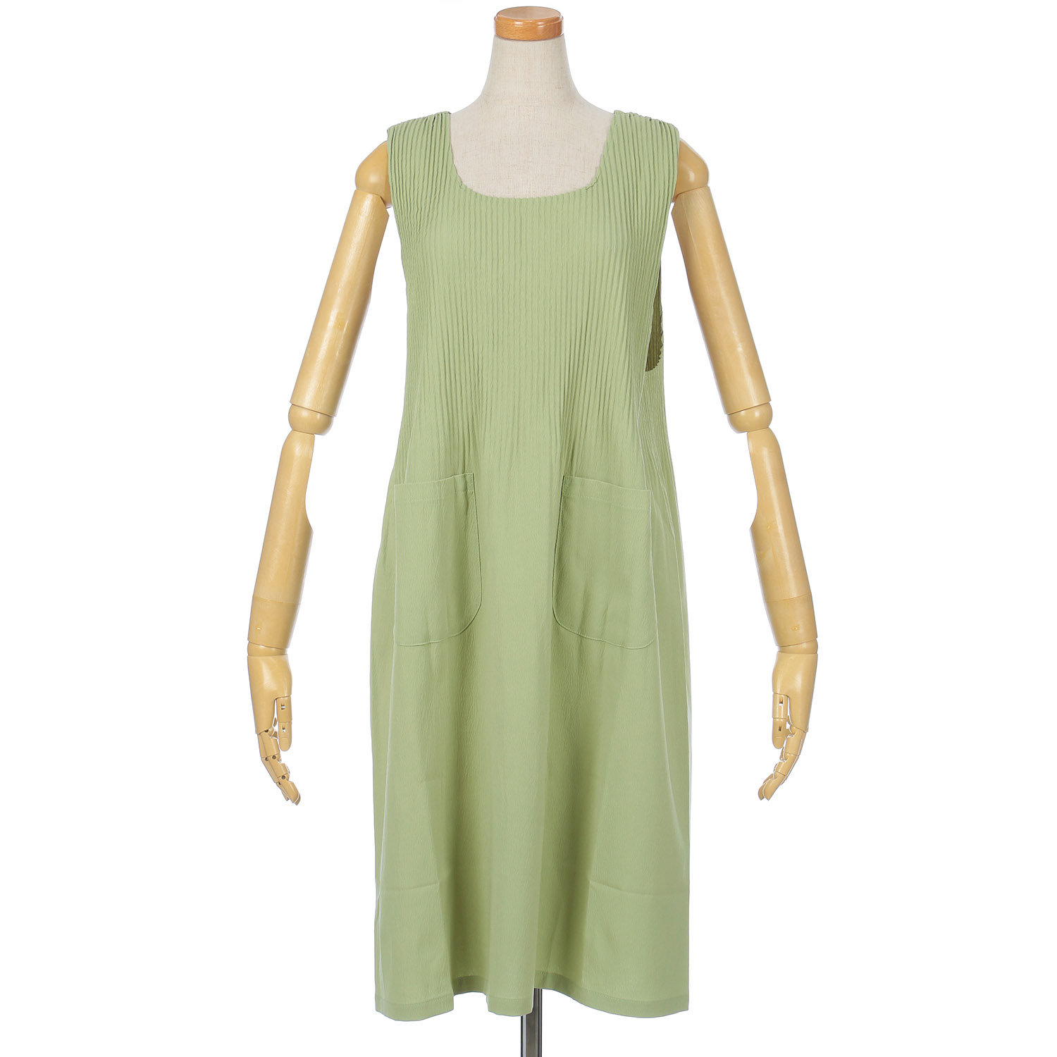 旬彩小町 ストレッチワッシャープリーツ加工エプロン - 画像3