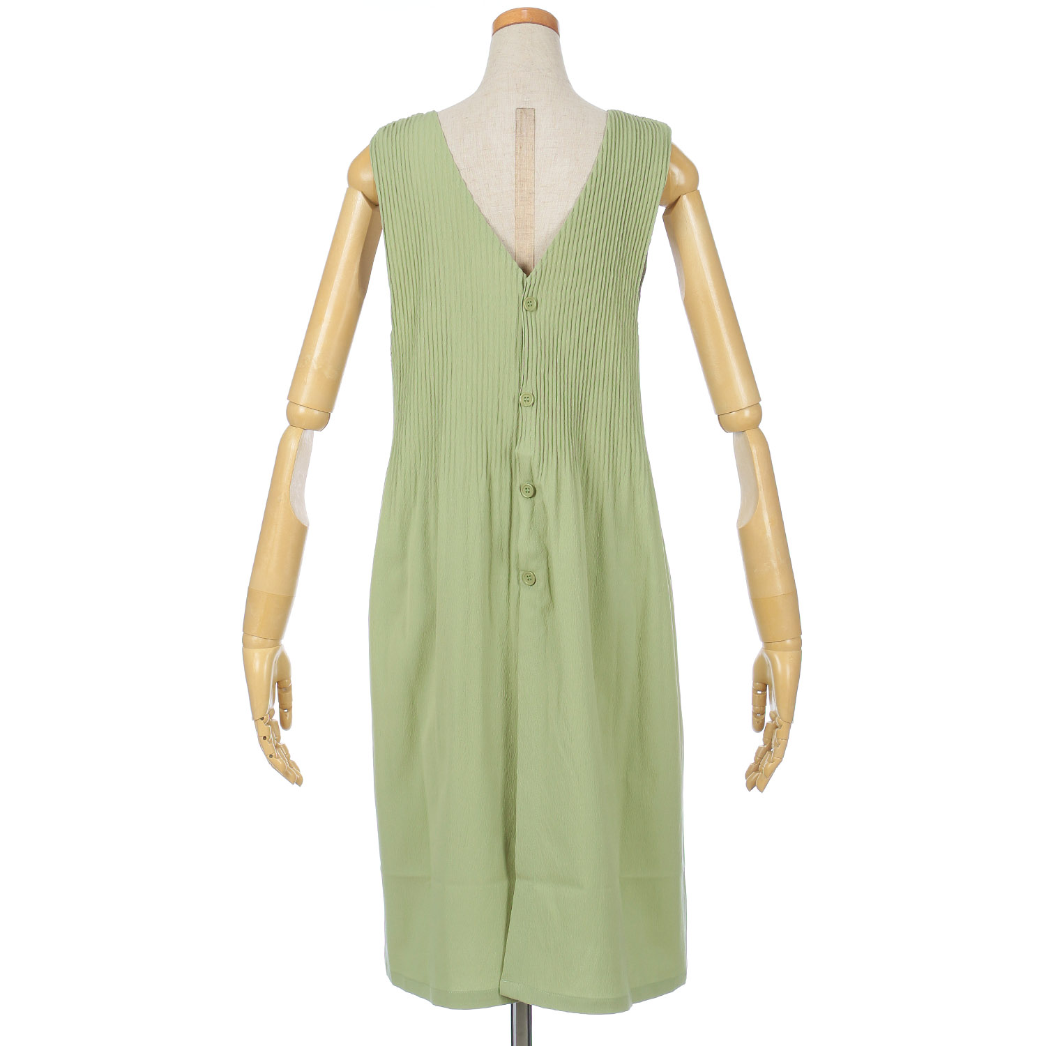 旬彩小町 ストレッチワッシャープリーツ加工エプロン - 画像4