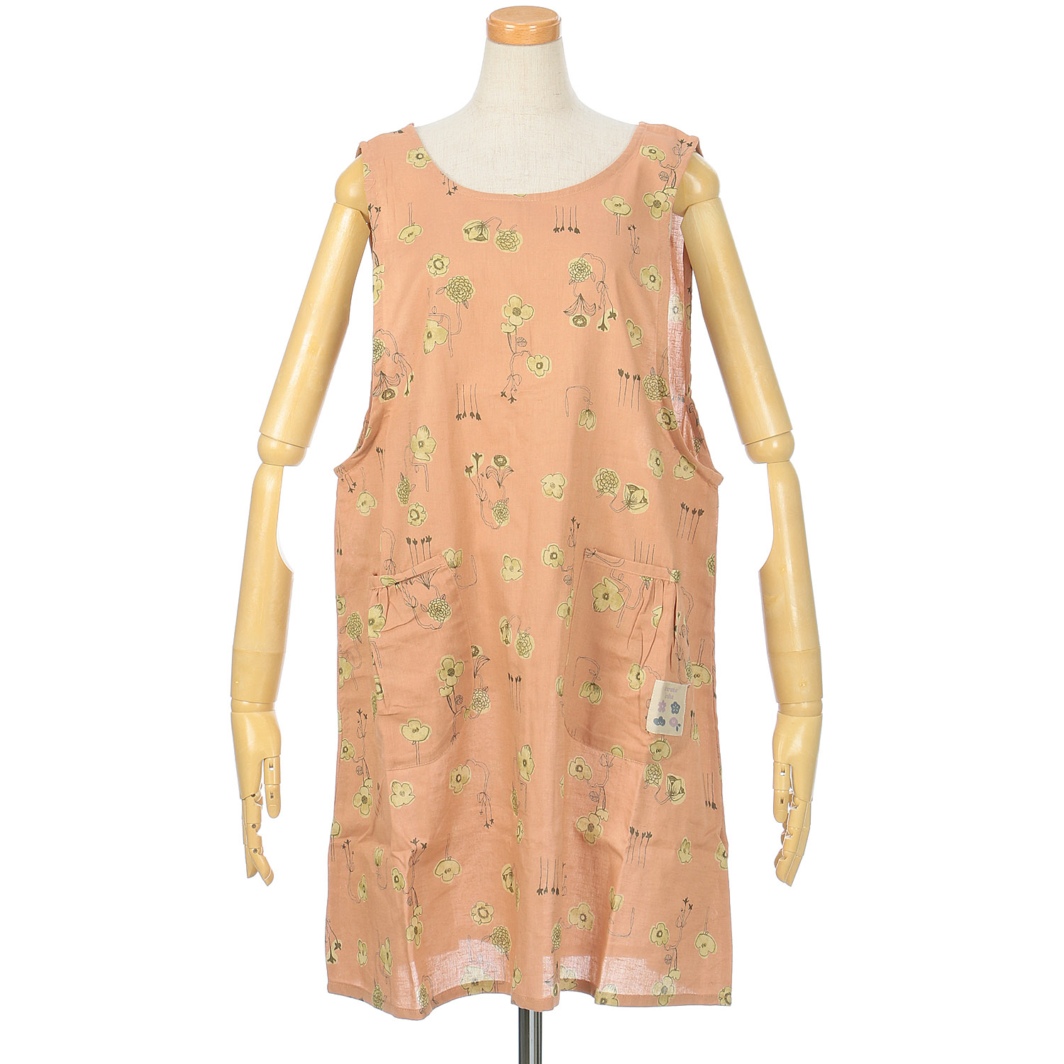 SKETCH Urarakaいろは綿麻プリントエプロン