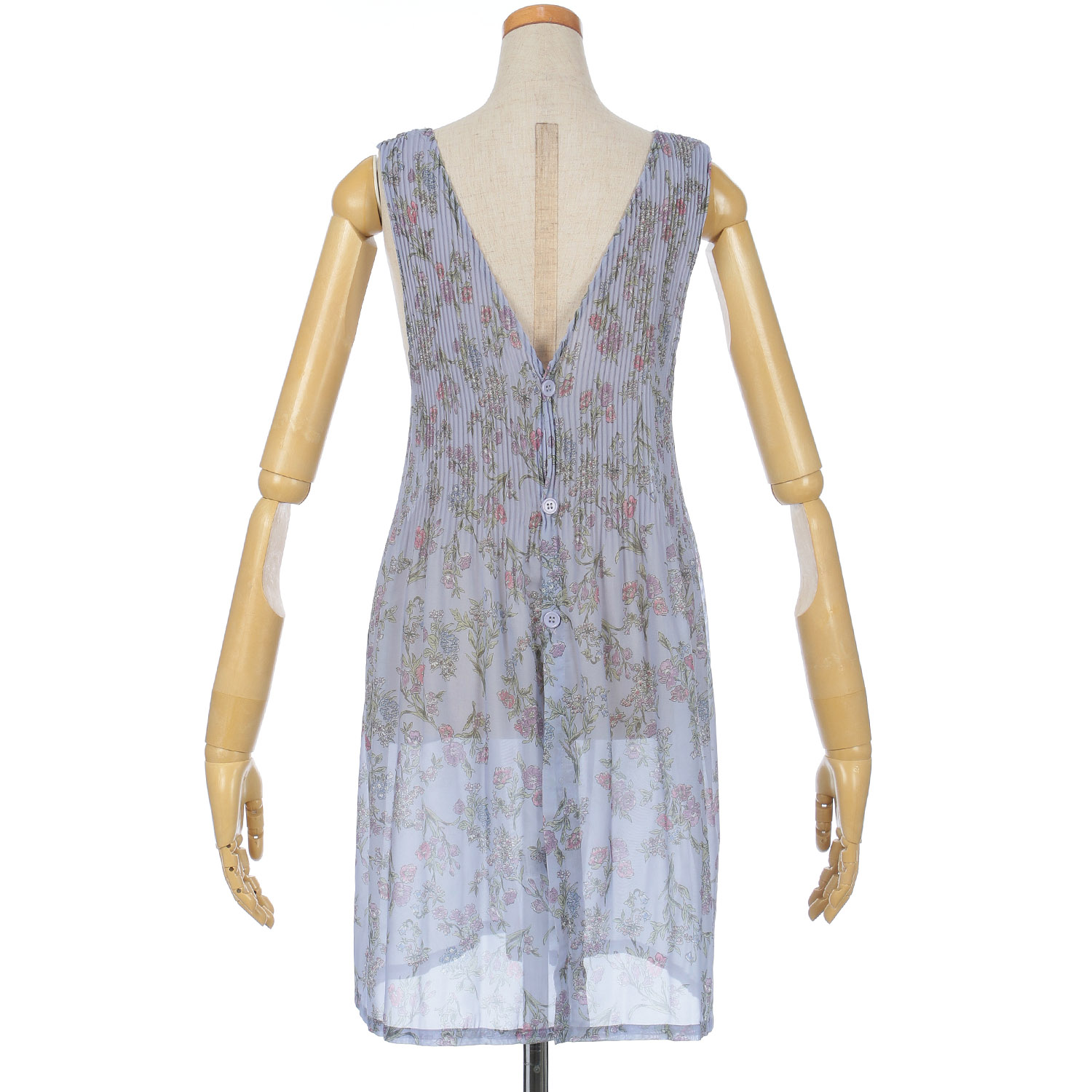 シフォンプリントプリーツエプロン - 画像5