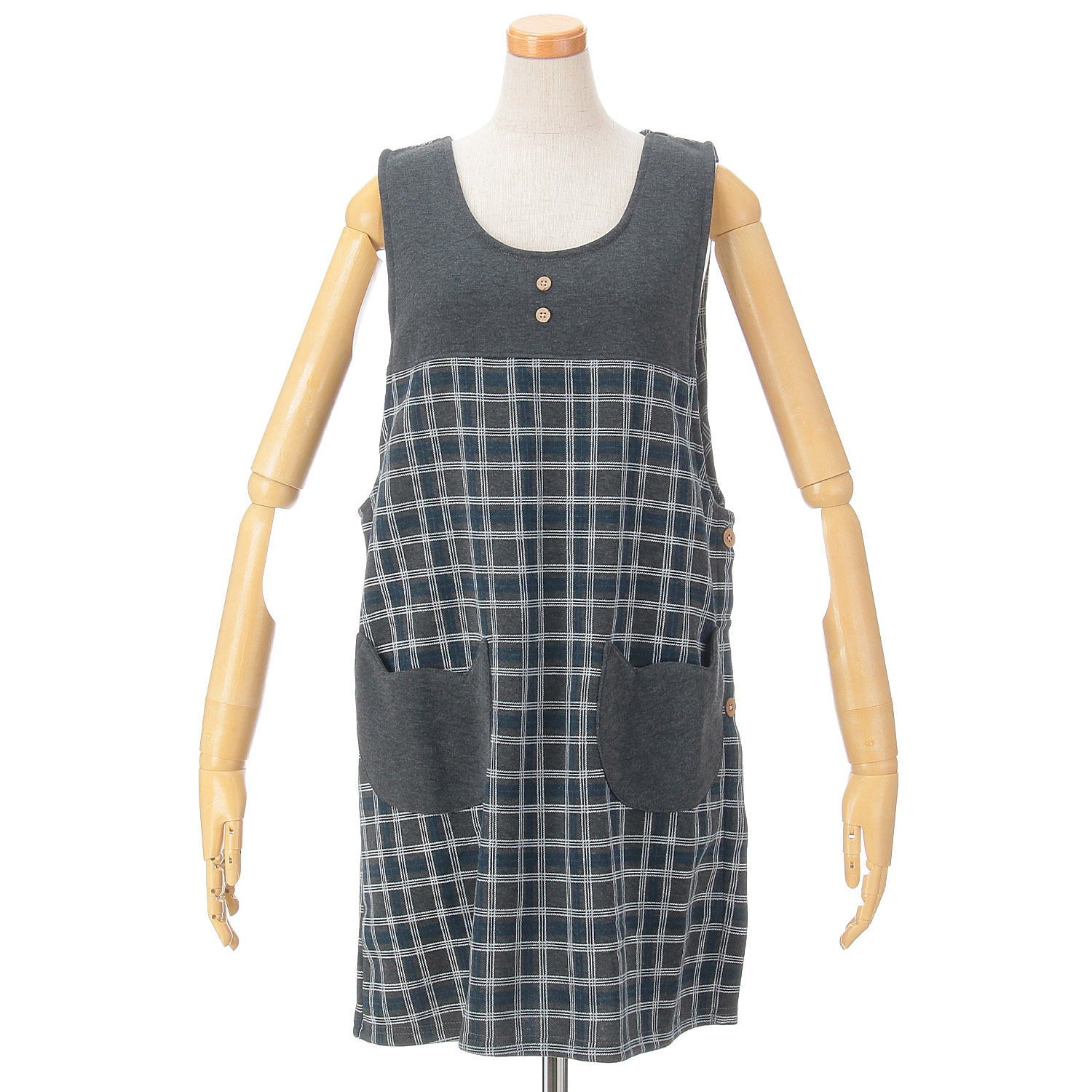 裏起毛  格子柄切替 - 画像3