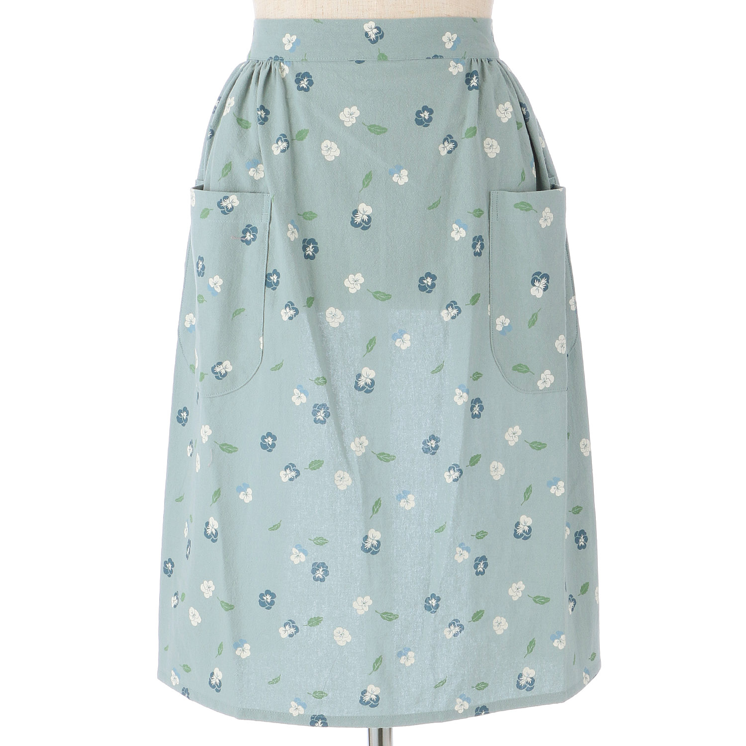 綿ワッシャー前掛け ビオラ