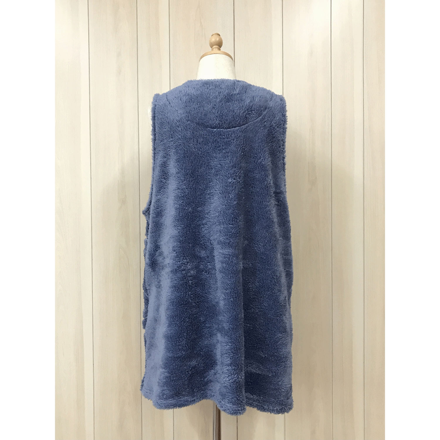 ボア無地クマアップリケエプロン - 画像8