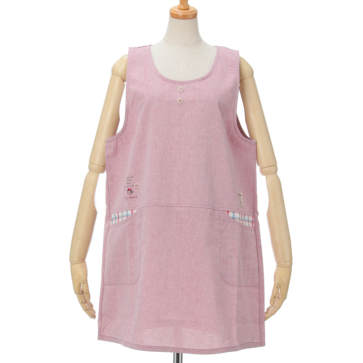 ビッグママ シャンブレーラン型カブリエプロン - 画像1