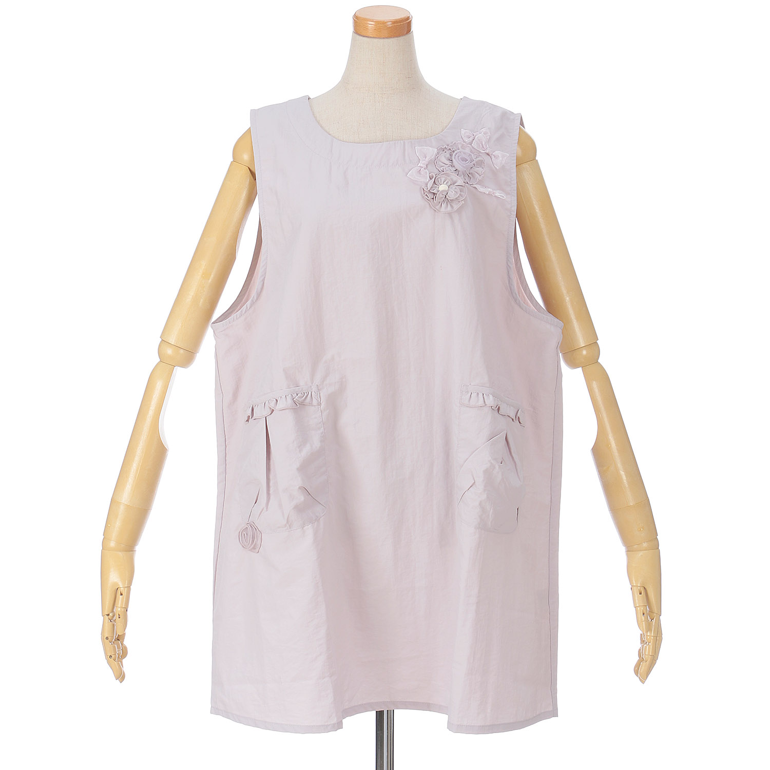 ナイロン花リボンモチーフエプロン - 画像6