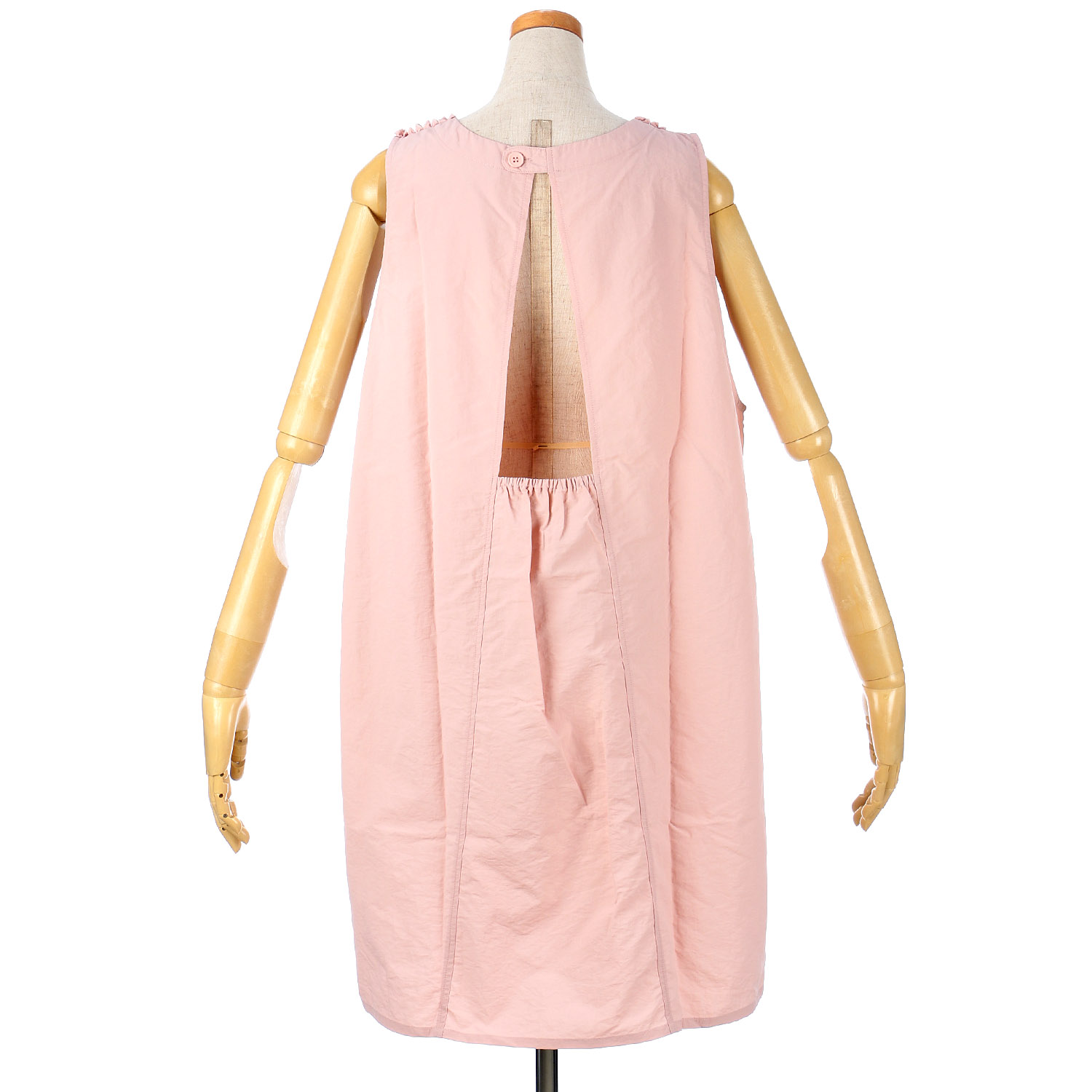 ナイロン花モチーフパール付き背ゴムエプロン - 画像12