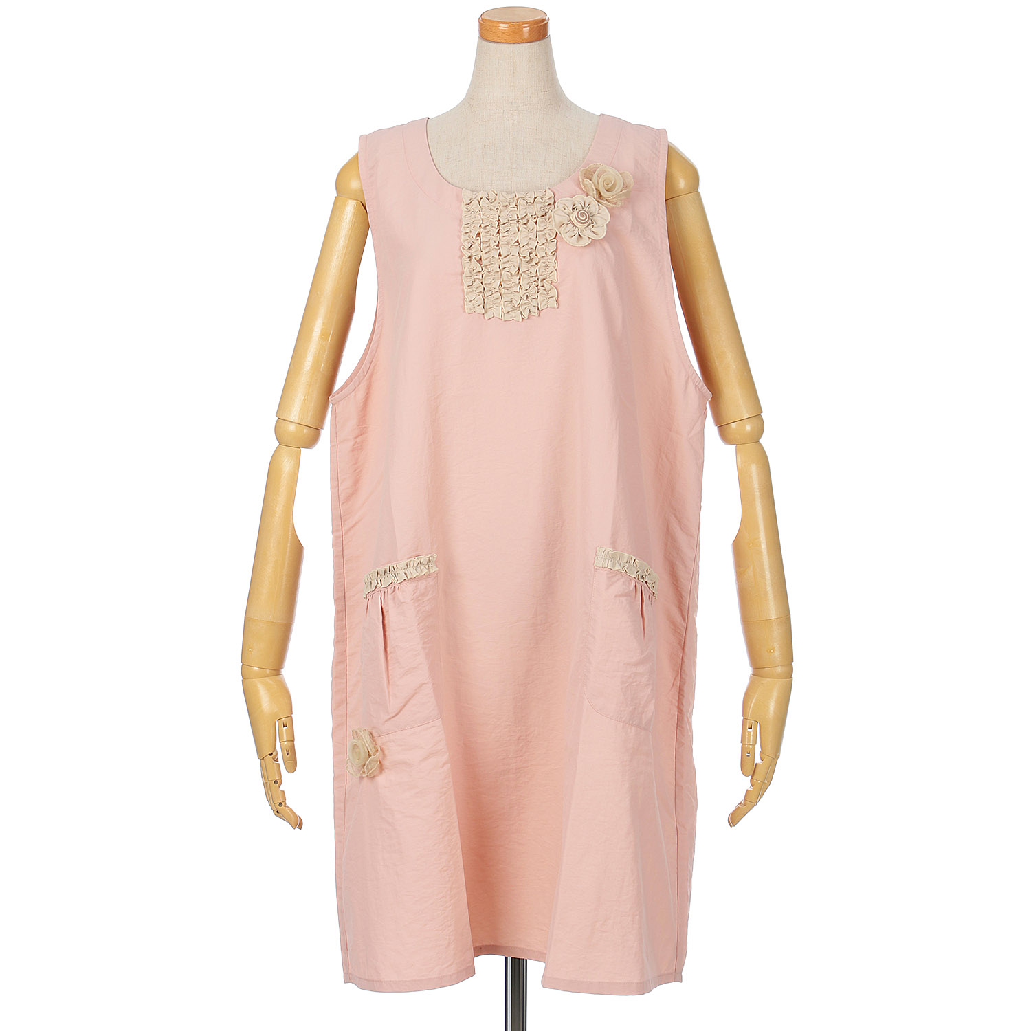 ナイロンバイカラーエプロン 後ろリボン - 画像11