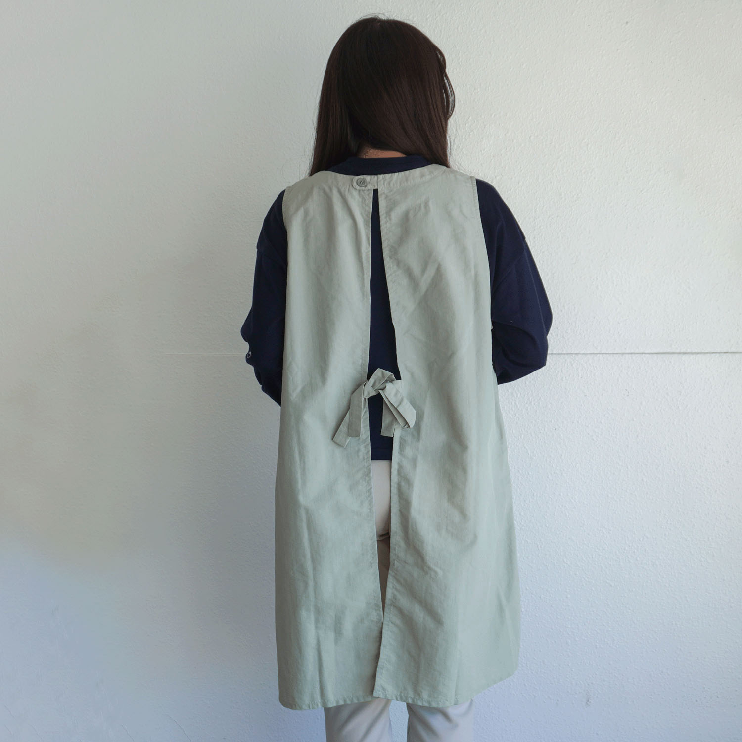 ナイロンバイカラーエプロン 後ろリボン - 画像16