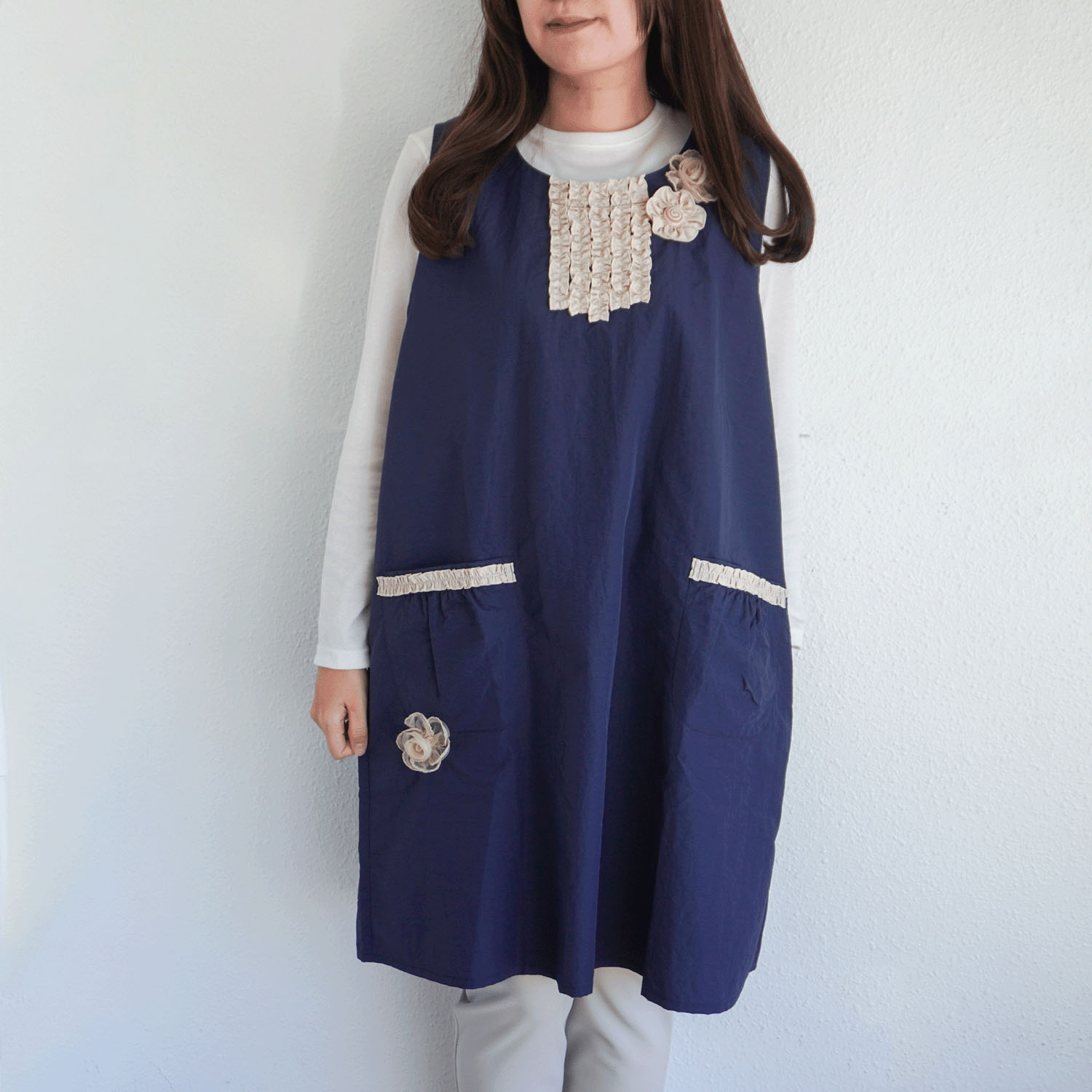 ナイロンバイカラーエプロン 後ろリボン - 画像20