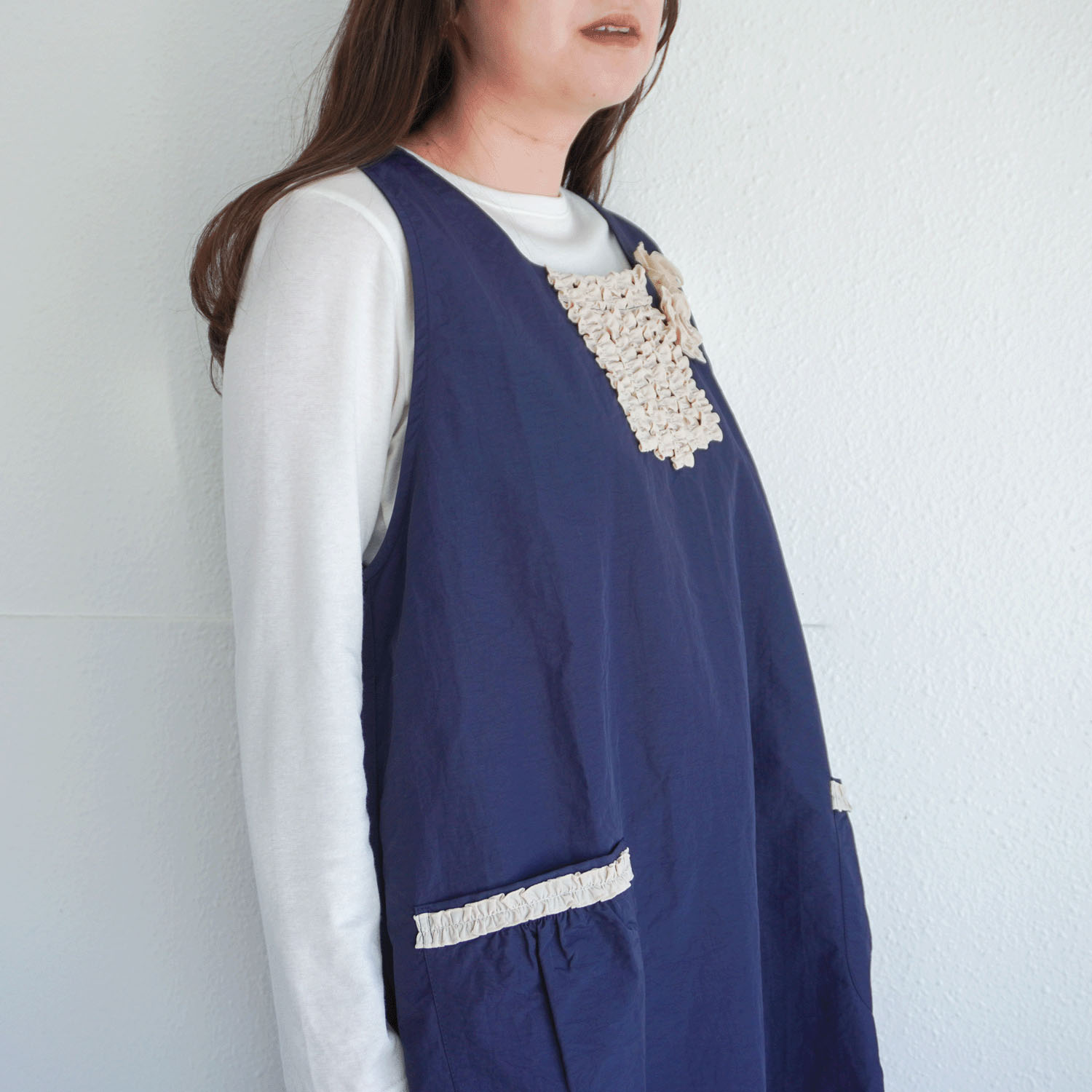 ナイロンバイカラーエプロン 後ろリボン - 画像23