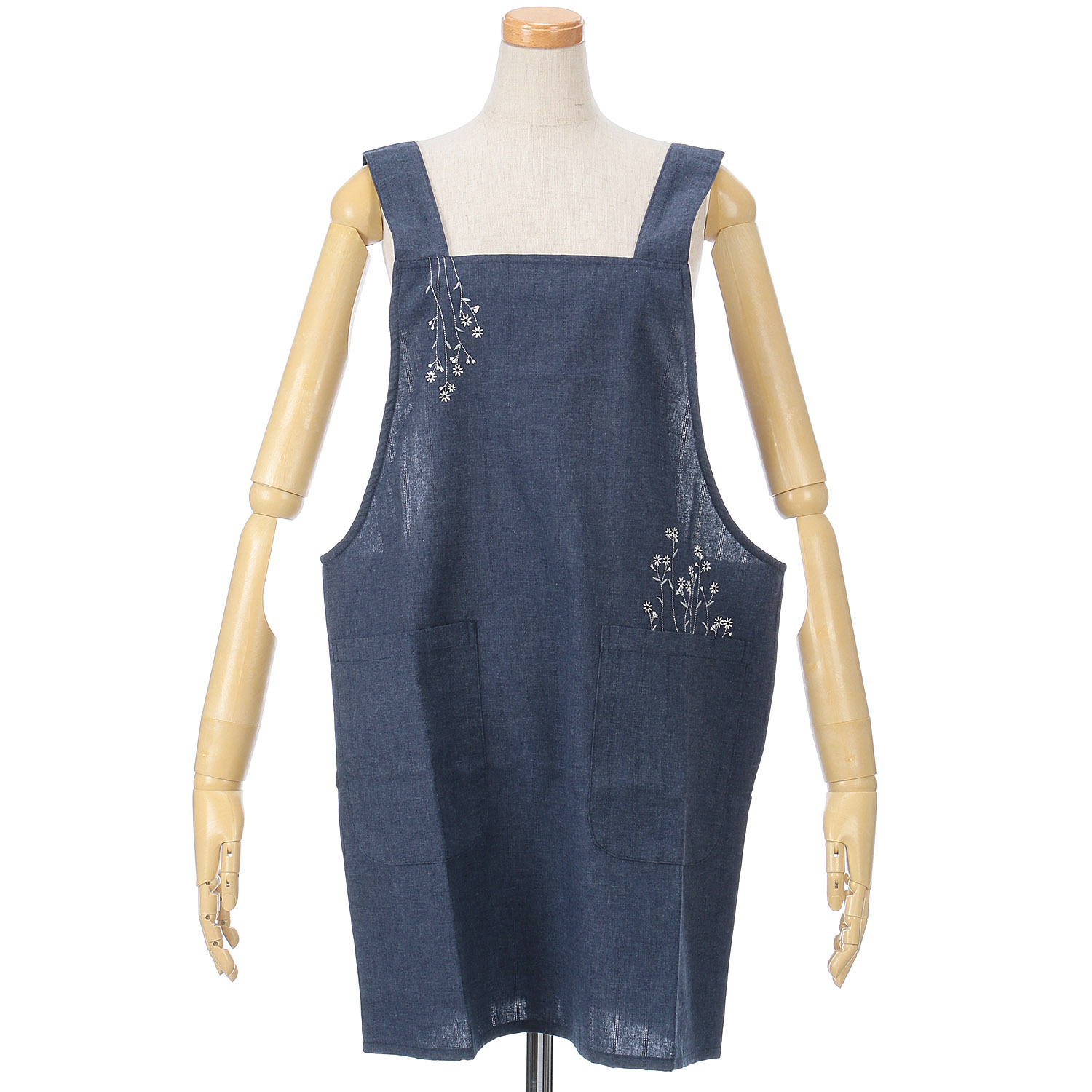 ハッピーエプロン ポケット刺繍H型エプロン - 画像2