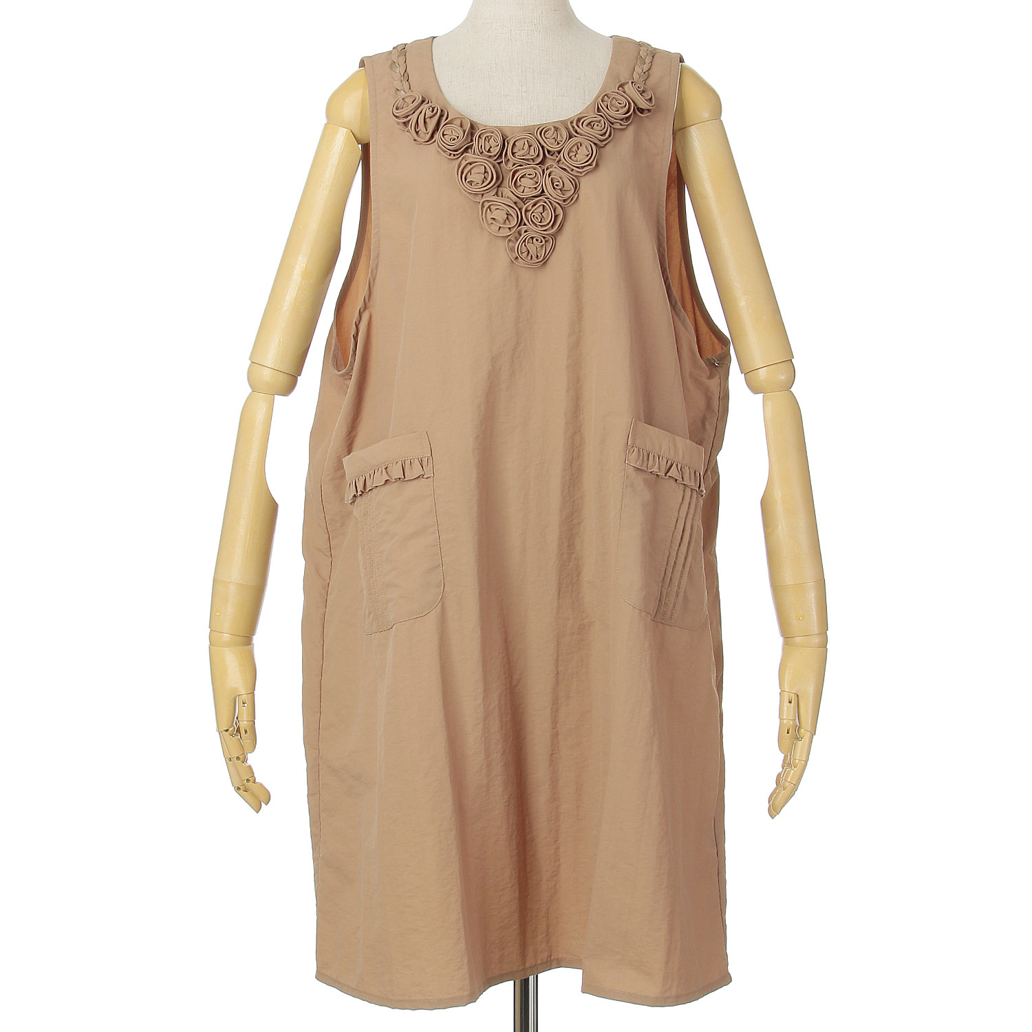 ナイロン薔薇モチーフ背ゴムエプロン - 画像6