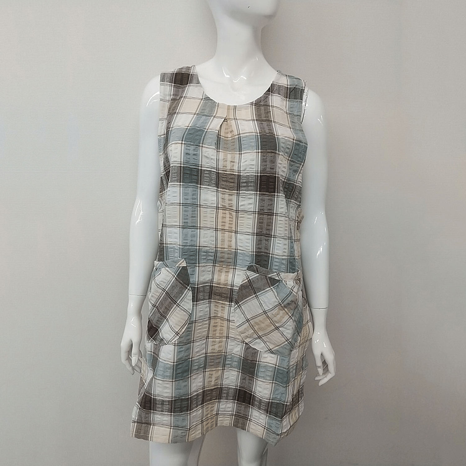 先染めサッカー カラフルギンガム - 画像3