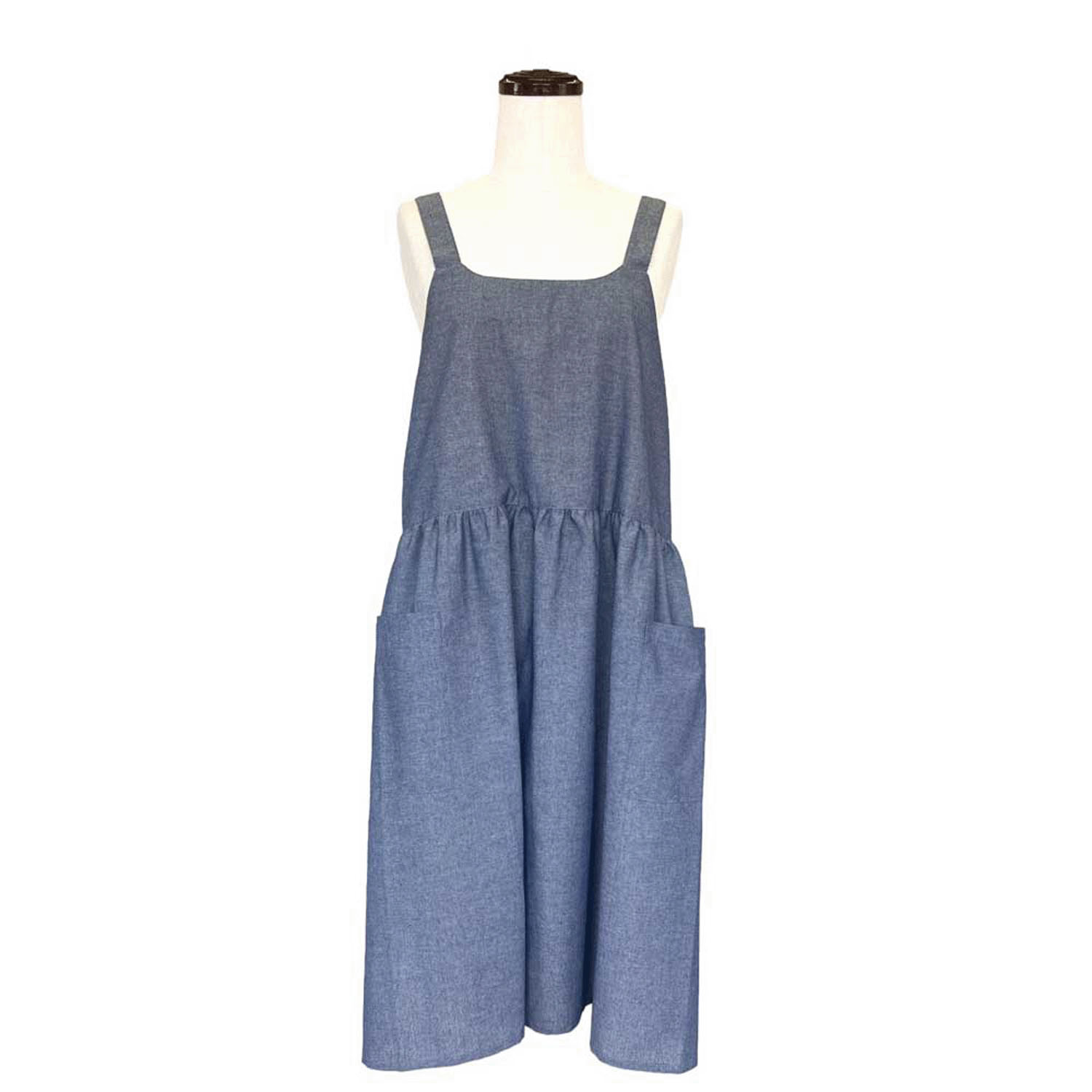 Epu Capo シャンブレーかぶりクロスエプロン - 画像15