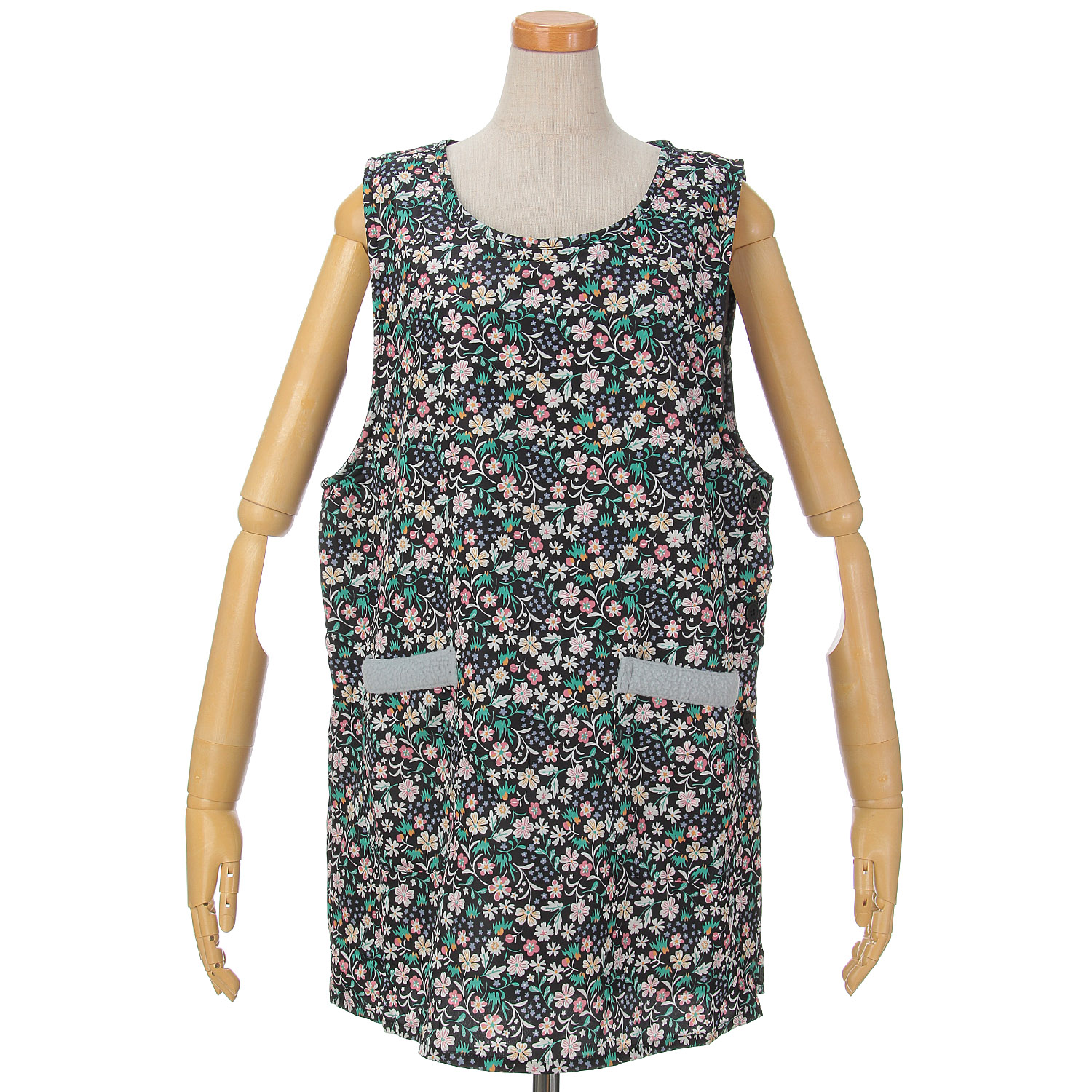 タフタ裏フリースタバード 唐草 - 画像2