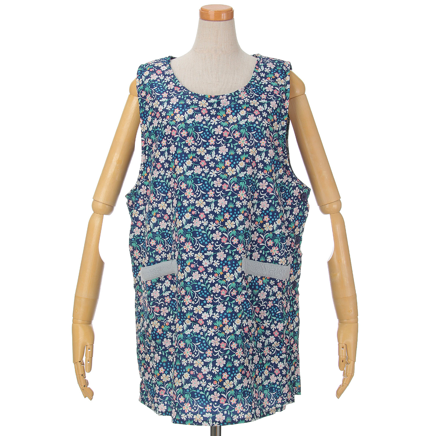 タフタ裏フリースタバード 唐草 - 画像1